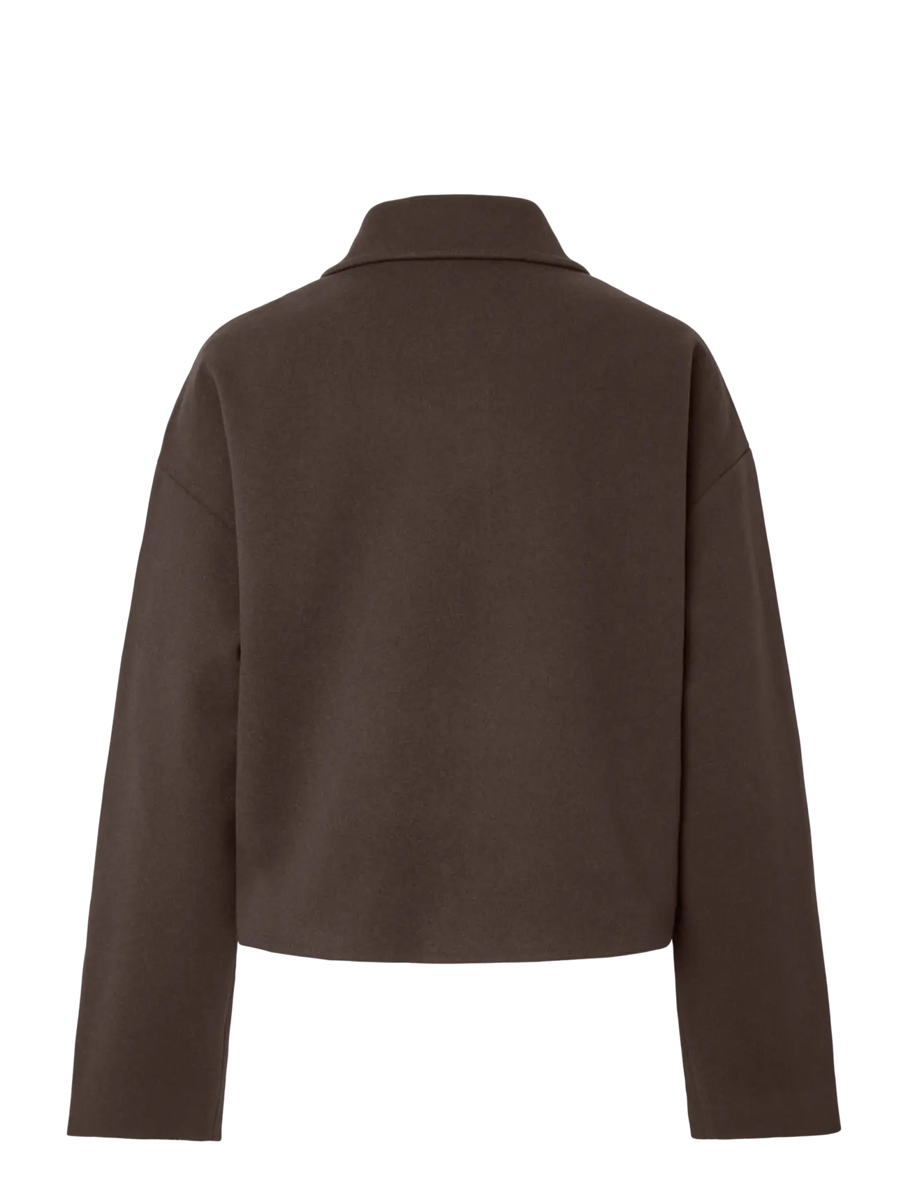 Pieces - PCAYA SHORT COAT NOOS BC - light coats - hot fudge - 2