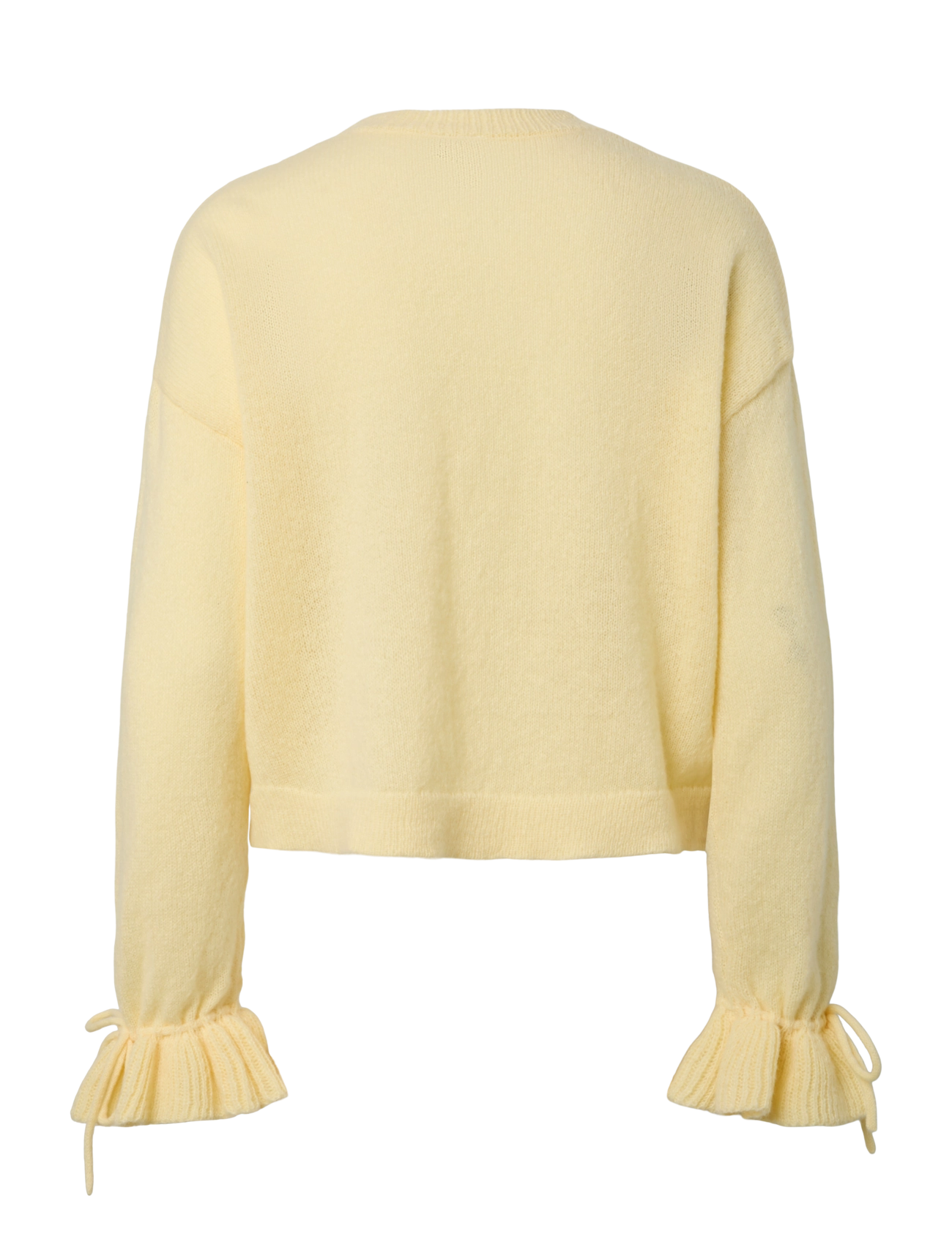 Pieces - PCFIE LS O-NECK TIE KNIT PWP BC - kampsunid - french vanilla - 1