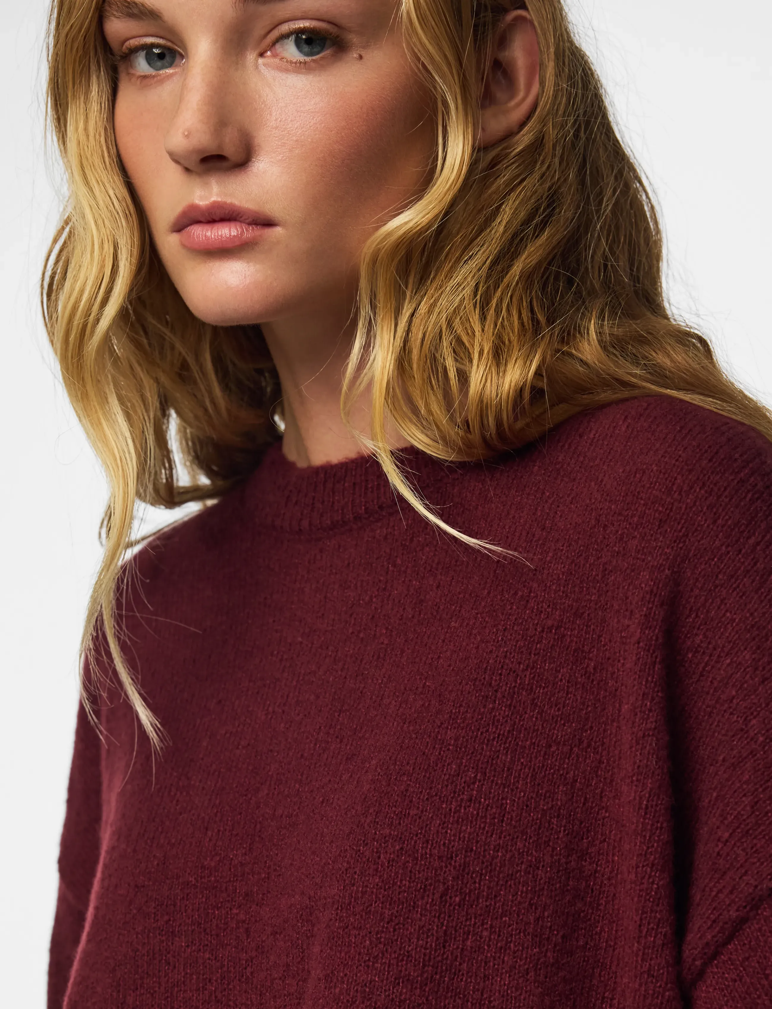 PIECES Pcfie Ls O-Neck Tie Knit Pwp Bc stickade tröjor dam – bild 7