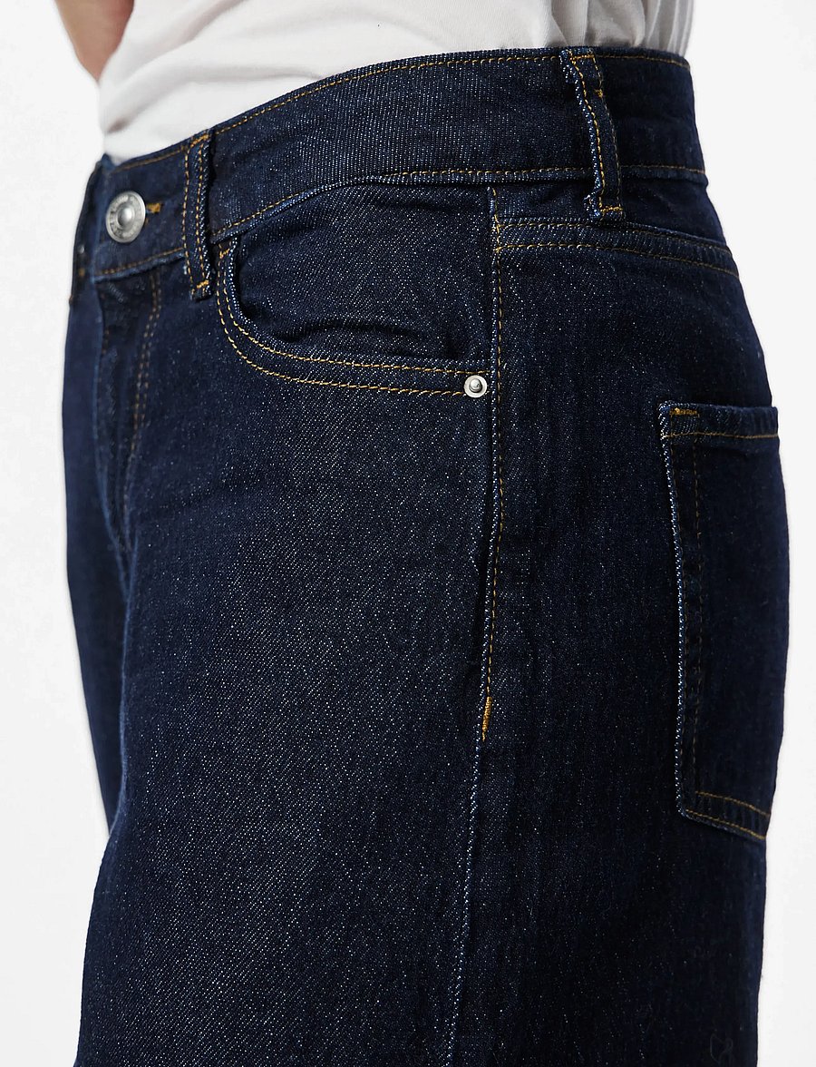 Pieces - PCGRACE MW BARREL ANK JEANS NOOS BC - barrel jeans - dark blue denim - 5