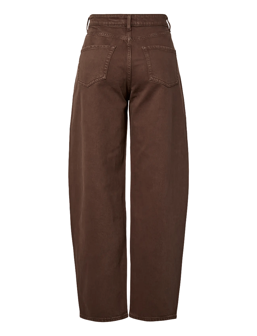Pieces - PCGRACE MW BARREL ANK JEANS NOOS BC - barrel-teksad - hot fudge - 2