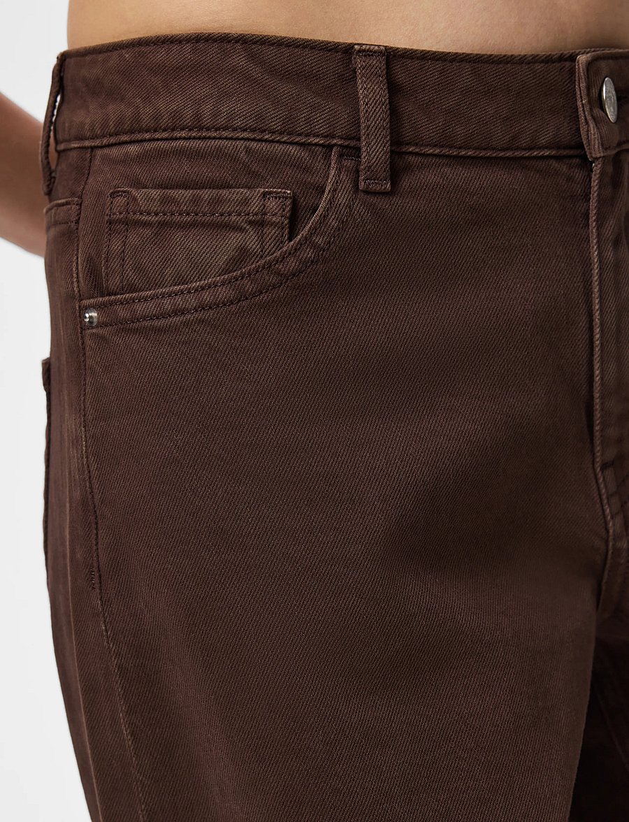 Pieces - PCGRACE MW BARREL ANK JEANS NOOS BC - barrel-teksad - hot fudge - 5