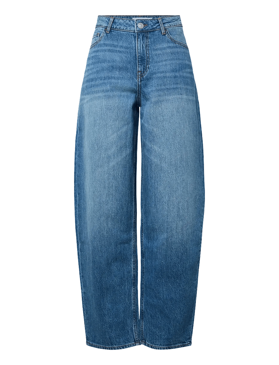 Pieces - PCGRACE MW BARREL ANK JEANS NOOS BC - barrel-teksad - medium blue denim - 1