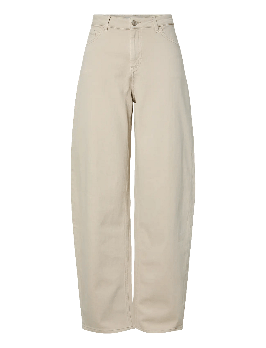 Pieces - PCGRACE MW BARREL ANK JEANS NOOS BC - barrel-teksad - silver lining - 1