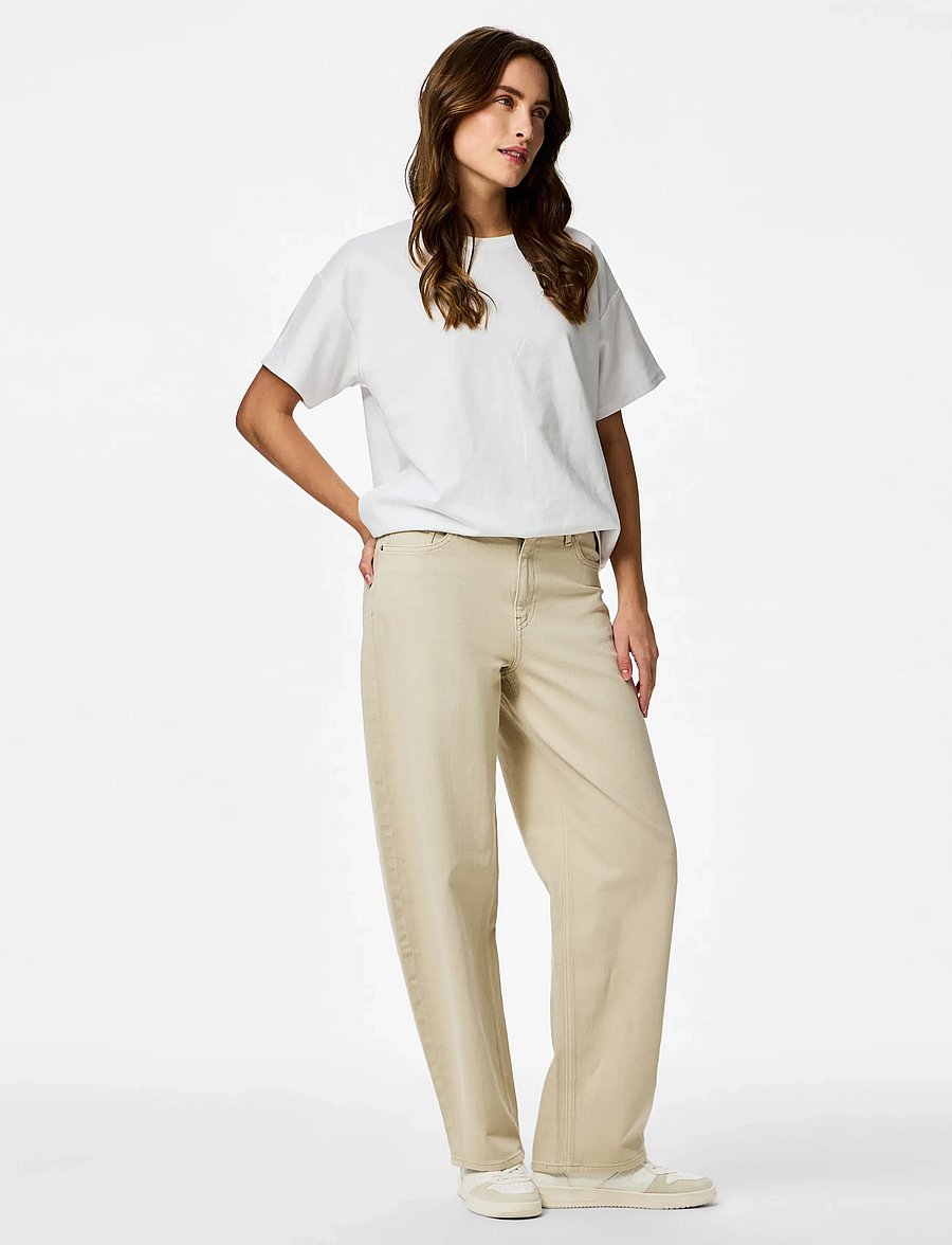 Pieces - PCGRACE MW BARREL ANK JEANS NOOS BC - barrel-teksad - silver lining - 4