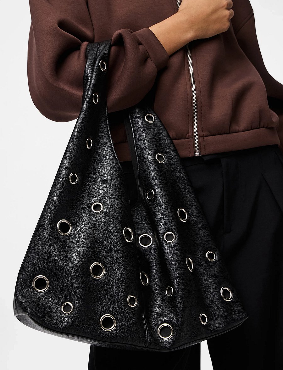 Pieces - PCEJA SHOULDER BAG PP FSY - alltags-style - black - 4