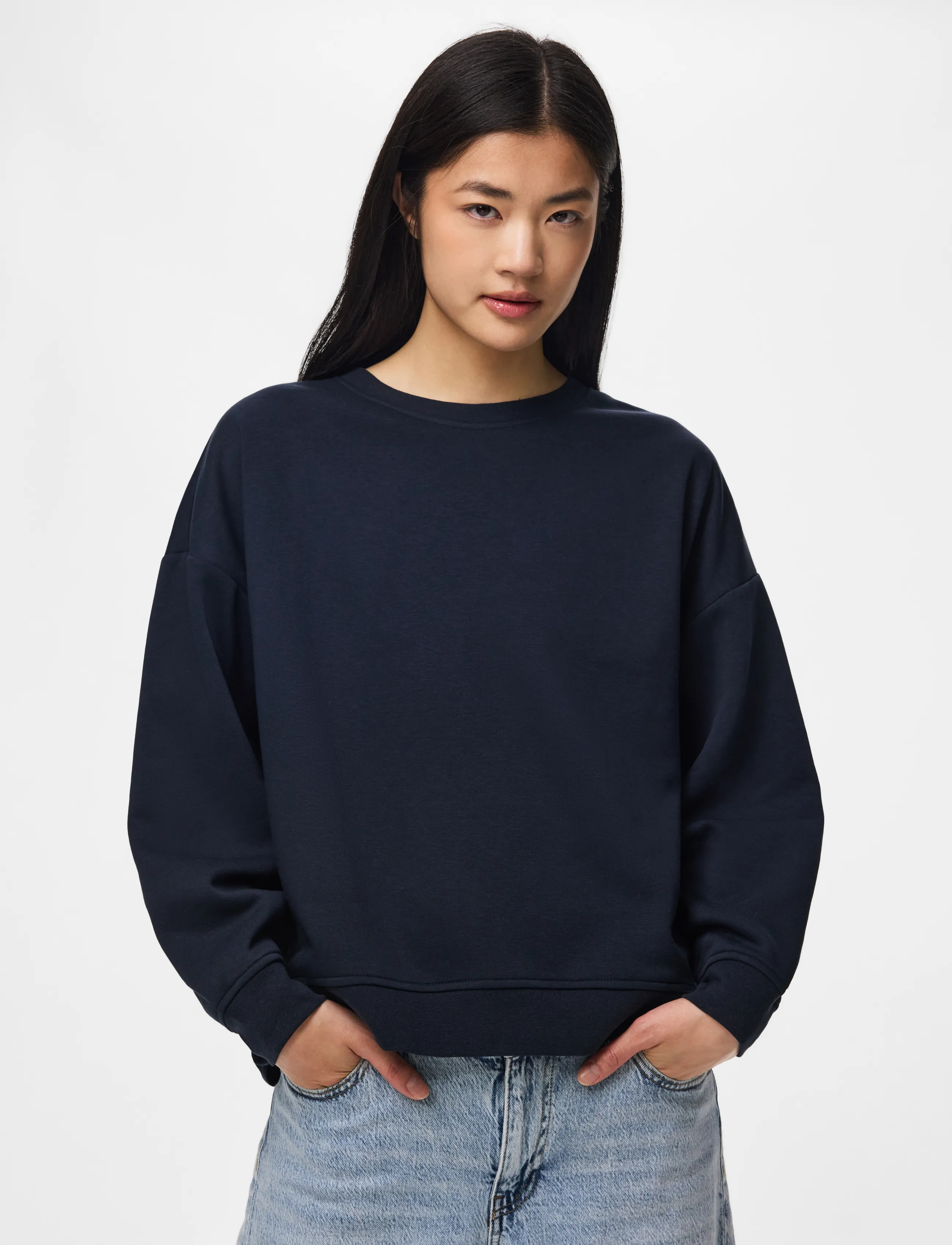 Pcchilli Ls Loose Fit Sweat Top Noos Bc