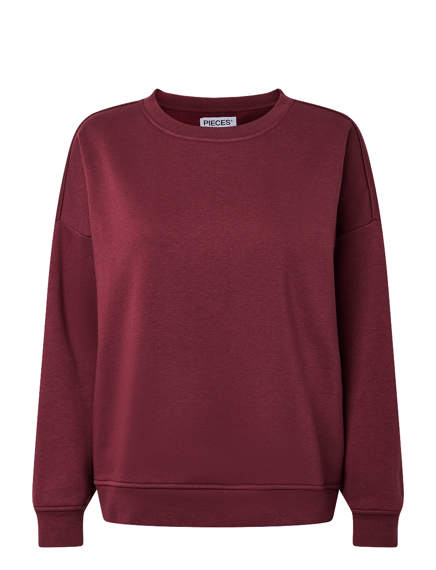 Pieces - PCCHILLI LS LOOSE FIT SWEAT TOP NOOS BC - sweatshirts - tawny port - 1