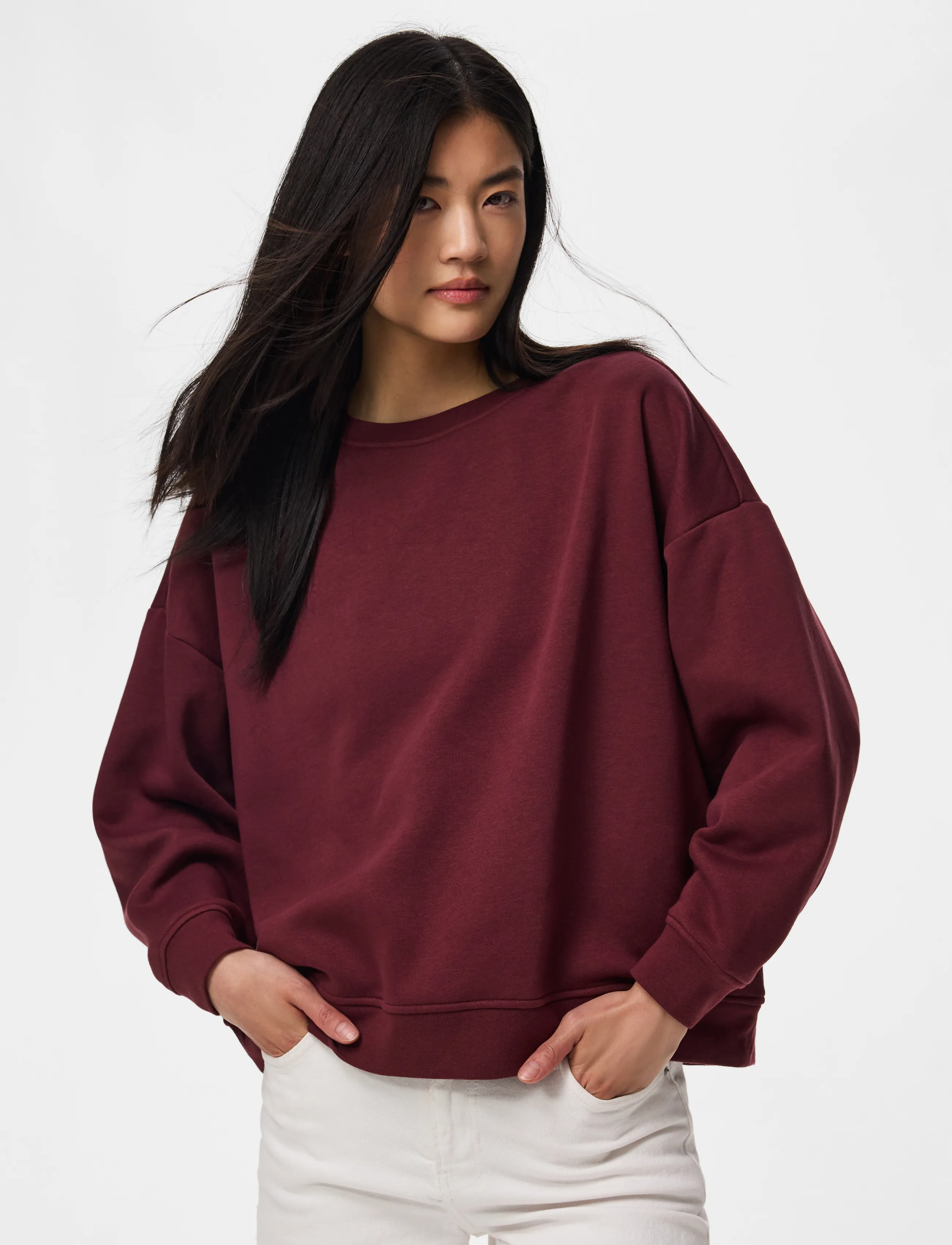 Pcchilli Ls Loose Fit Sweat Top Noos Bc