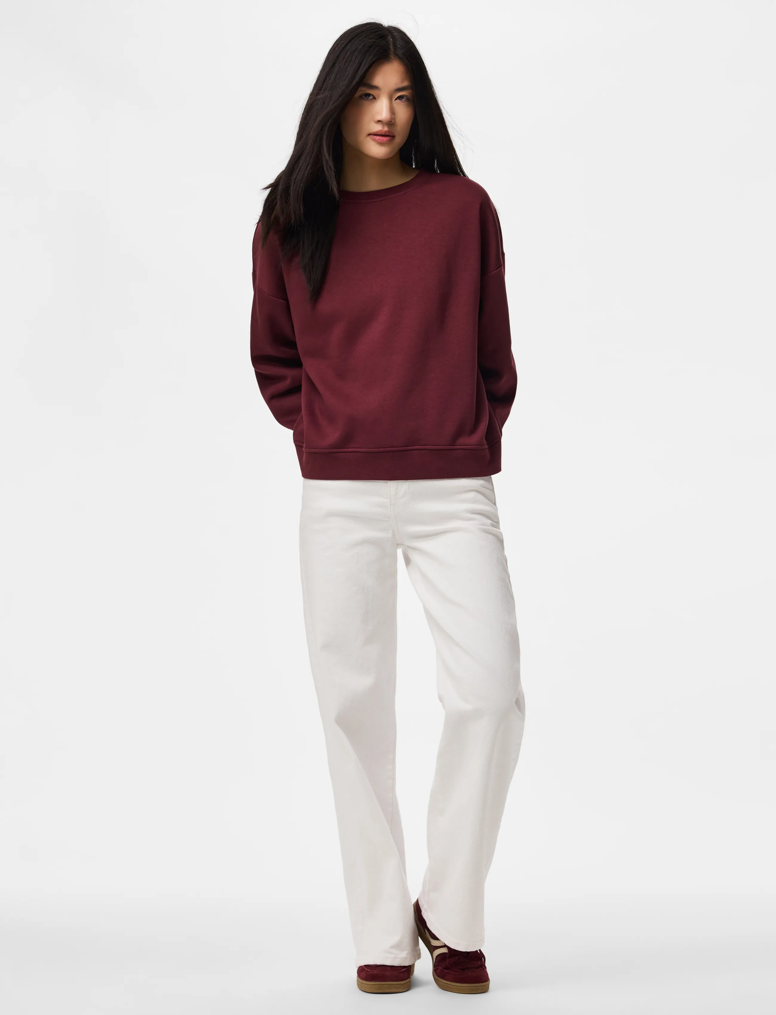 Pcchilli Ls Loose Fit Sweat Top Noos Bc 3