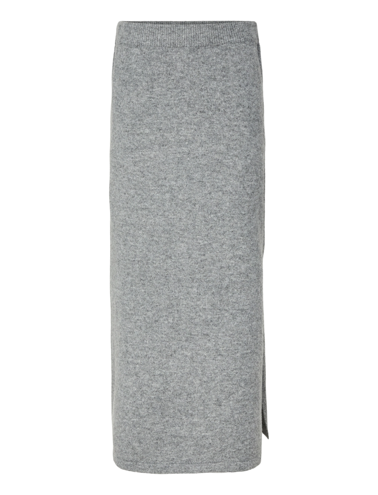 Pieces PCSALLY MW ANKLE SKIRT KNT CP BC - Kleidung - MEDIUM GREY MELANGE / grey