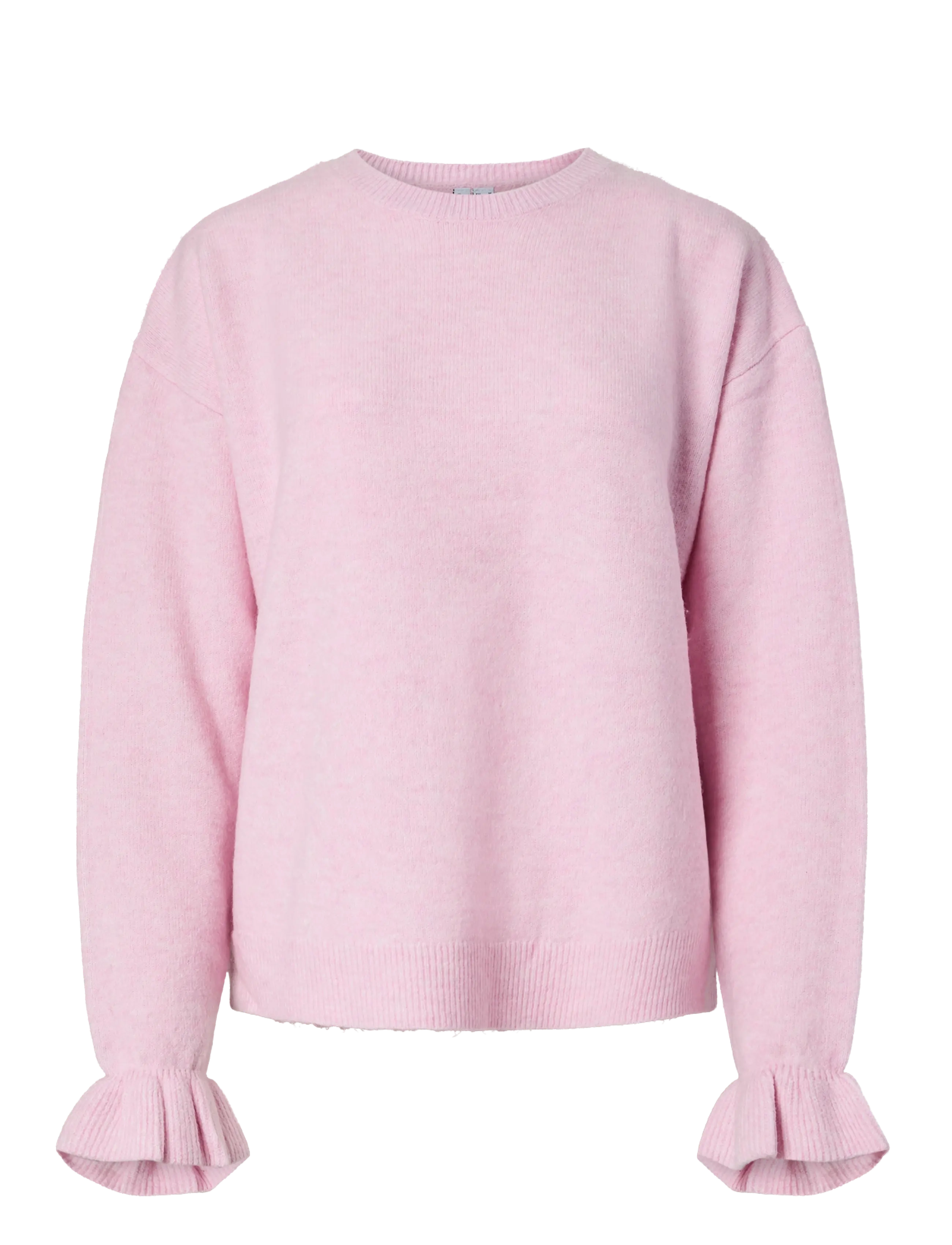 Pieces PCSALLY LS FRILL CUFF KNIT NOOS BC - Farben der Saison - ROSEATE SPOONBILL / pink/rose