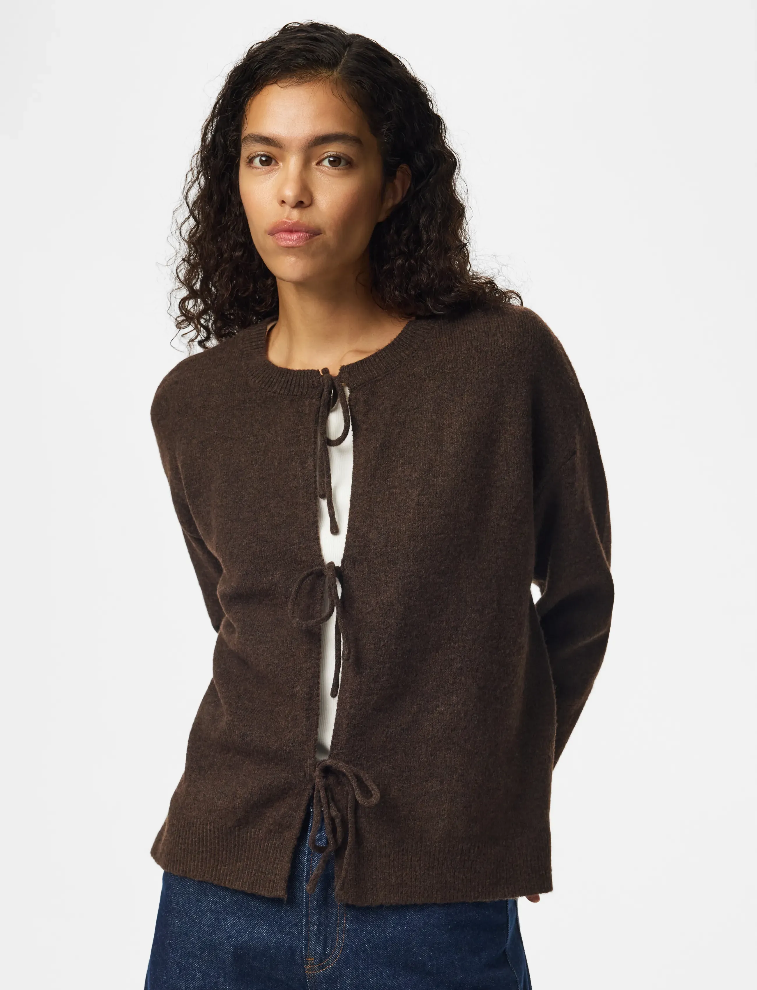 PIECES Pcsally Rev Frill Cardigan Knit Noos Bc dam – bild 7