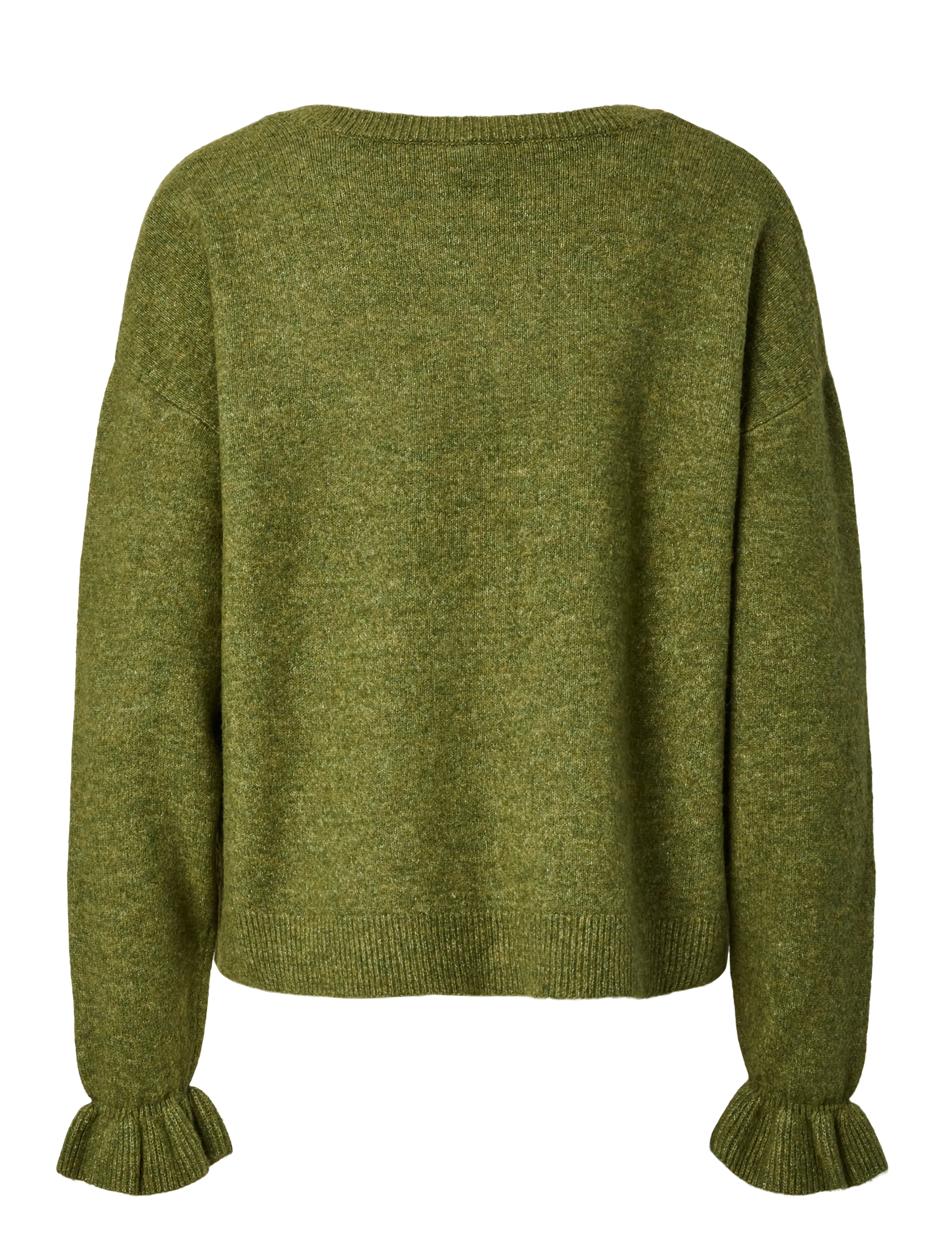 Pieces - PCSALLY REV FRILL CARDIGAN KNIT NOOS BC - sphagnum - 2