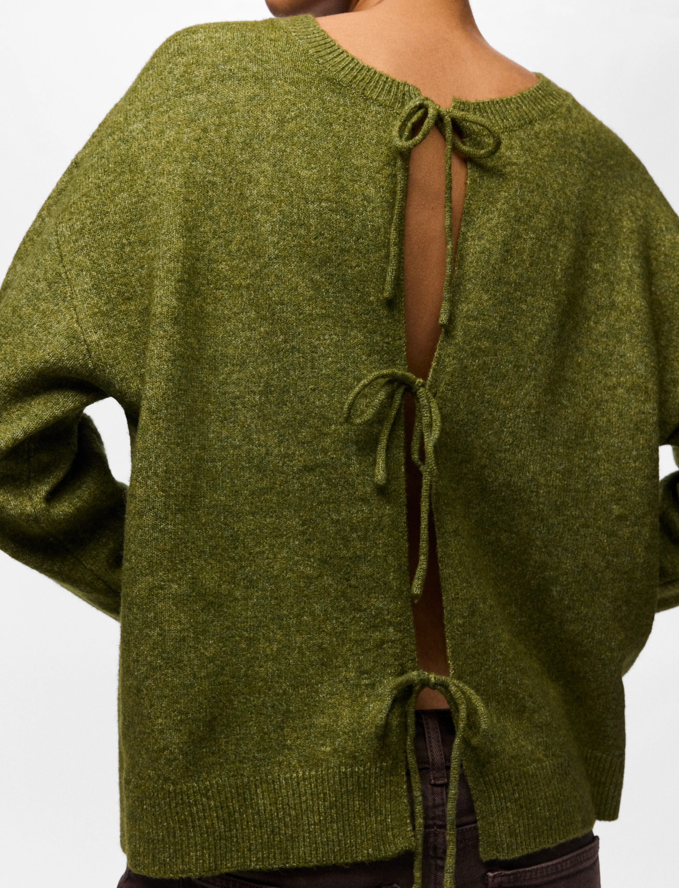 Pieces - PCSALLY REV FRILL CARDIGAN KNIT NOOS BC - sphagnum - 3