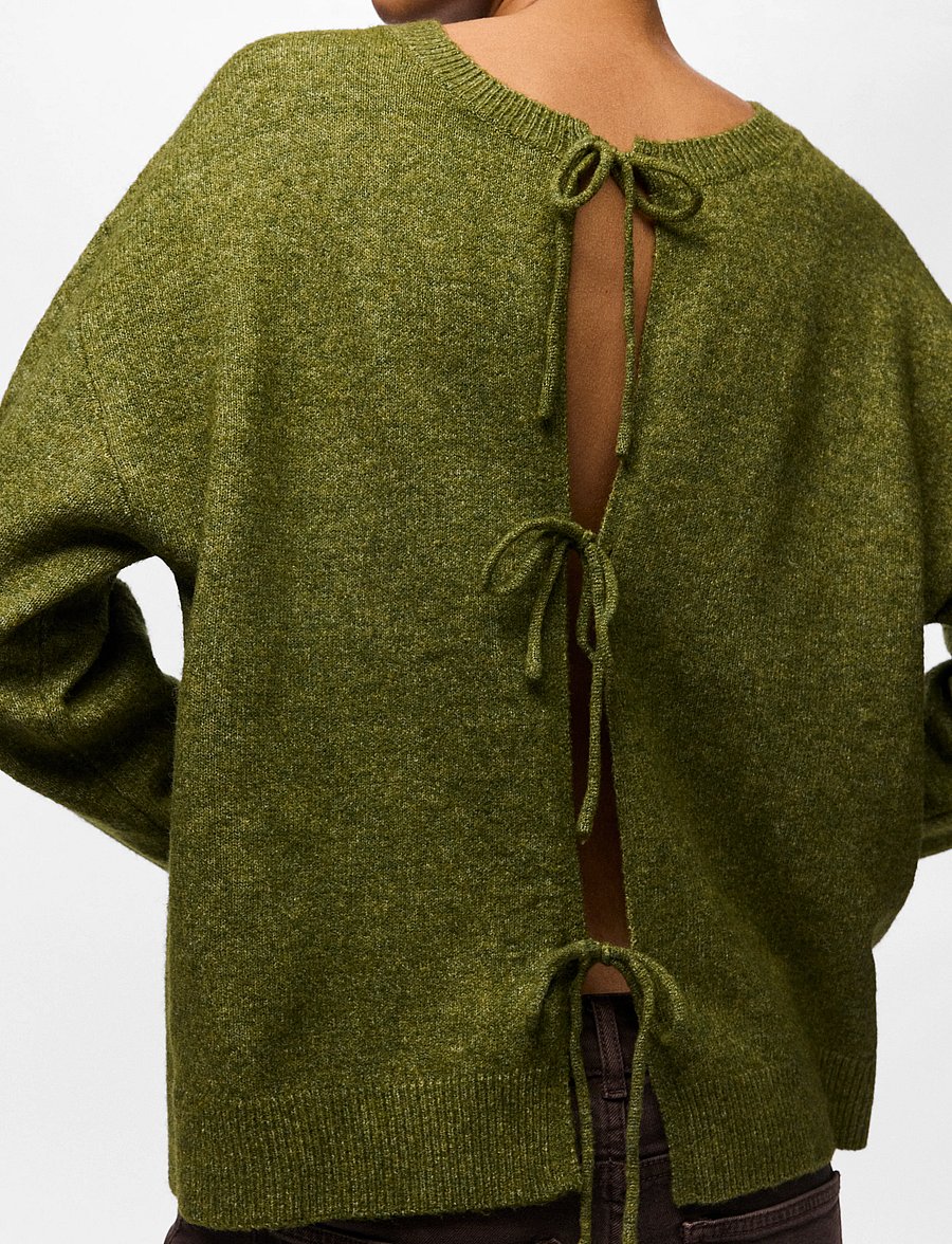 Pieces - PCSALLY REV FRILL CARDIGAN KNIT NOOS BC - sphagnum - 3