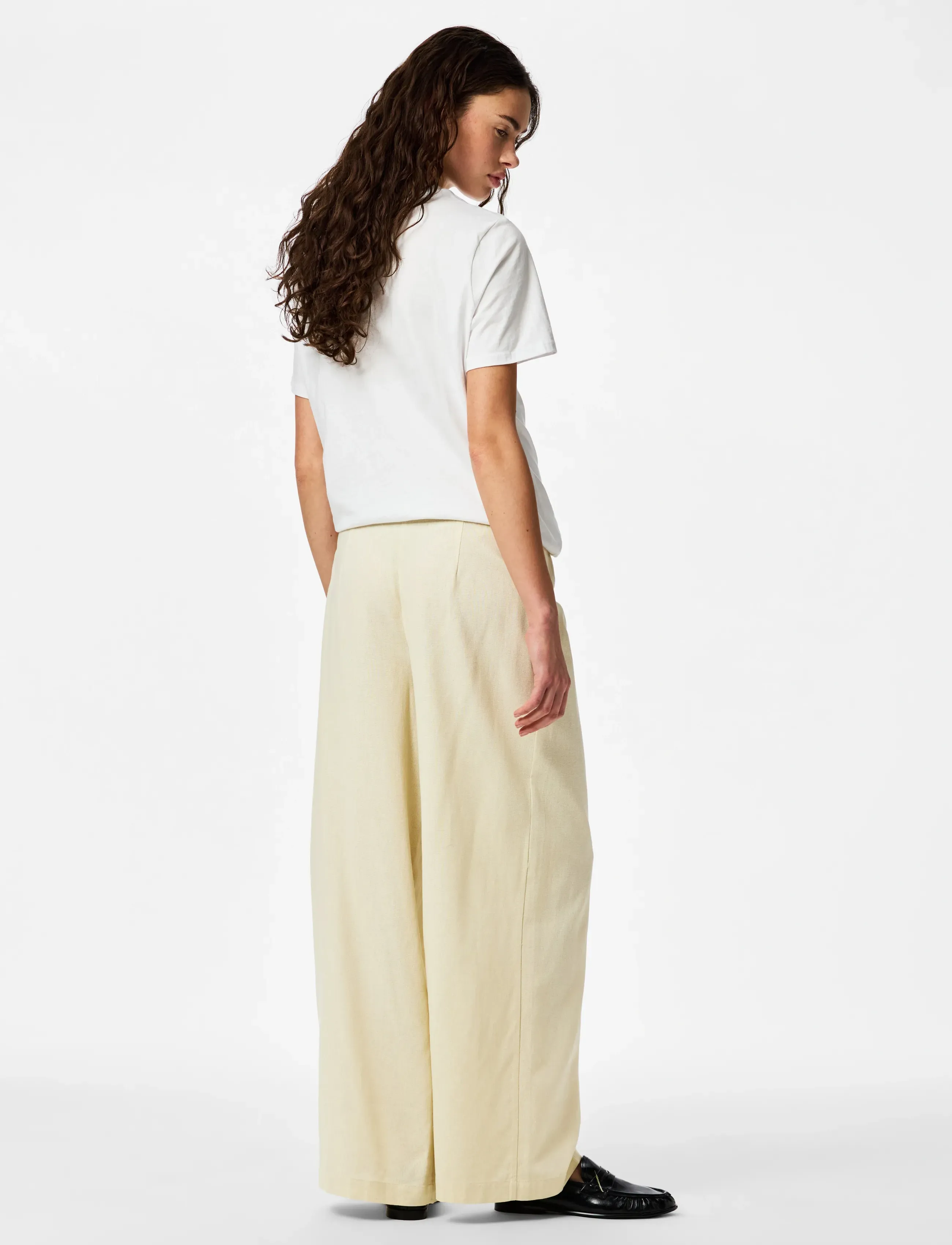 Pcmajse Mw Wide Pants Wvn D2D Pp 2