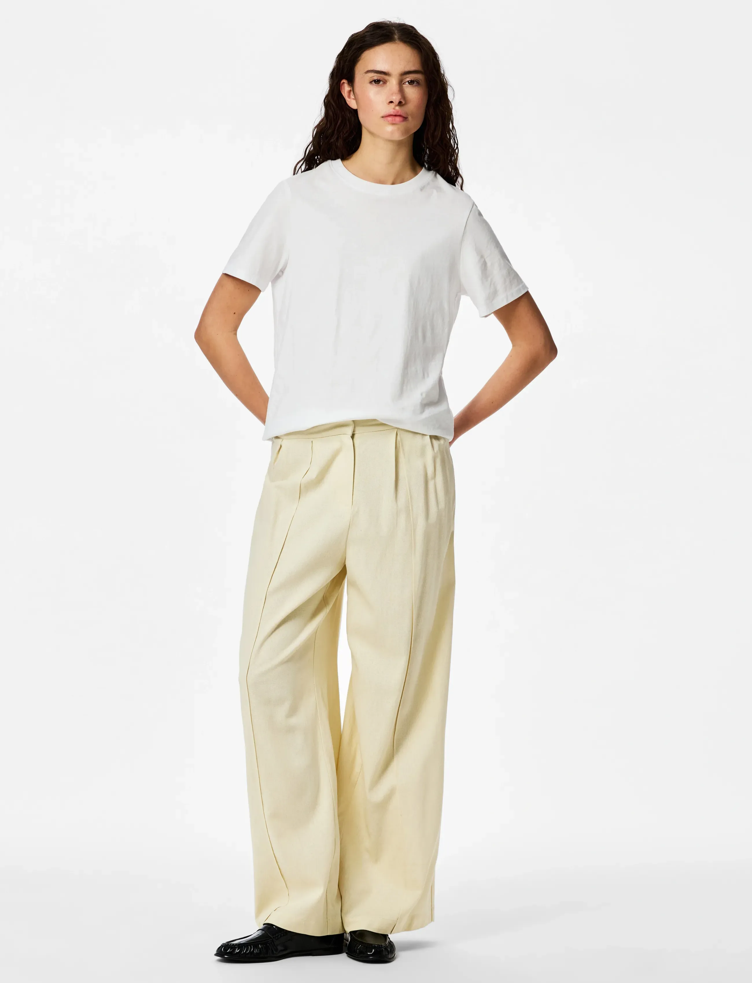 Pcmajse Mw Wide Pants Wvn D2D Pp 3