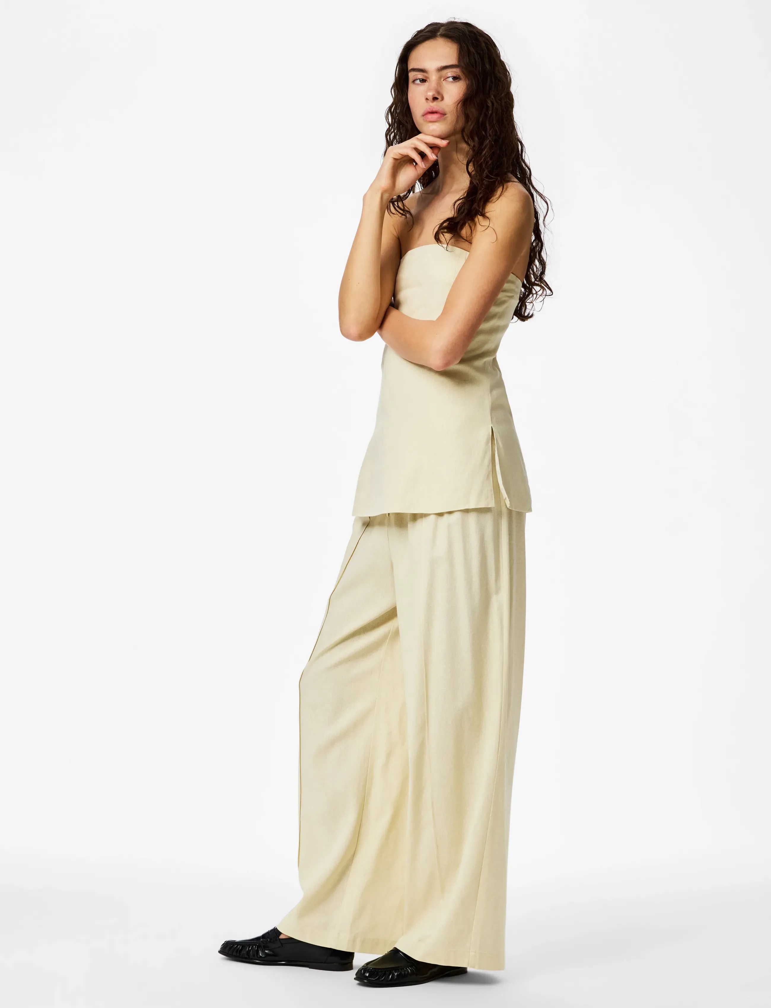 Pcmajse Mw Wide Pants Wvn D2D Pp 6