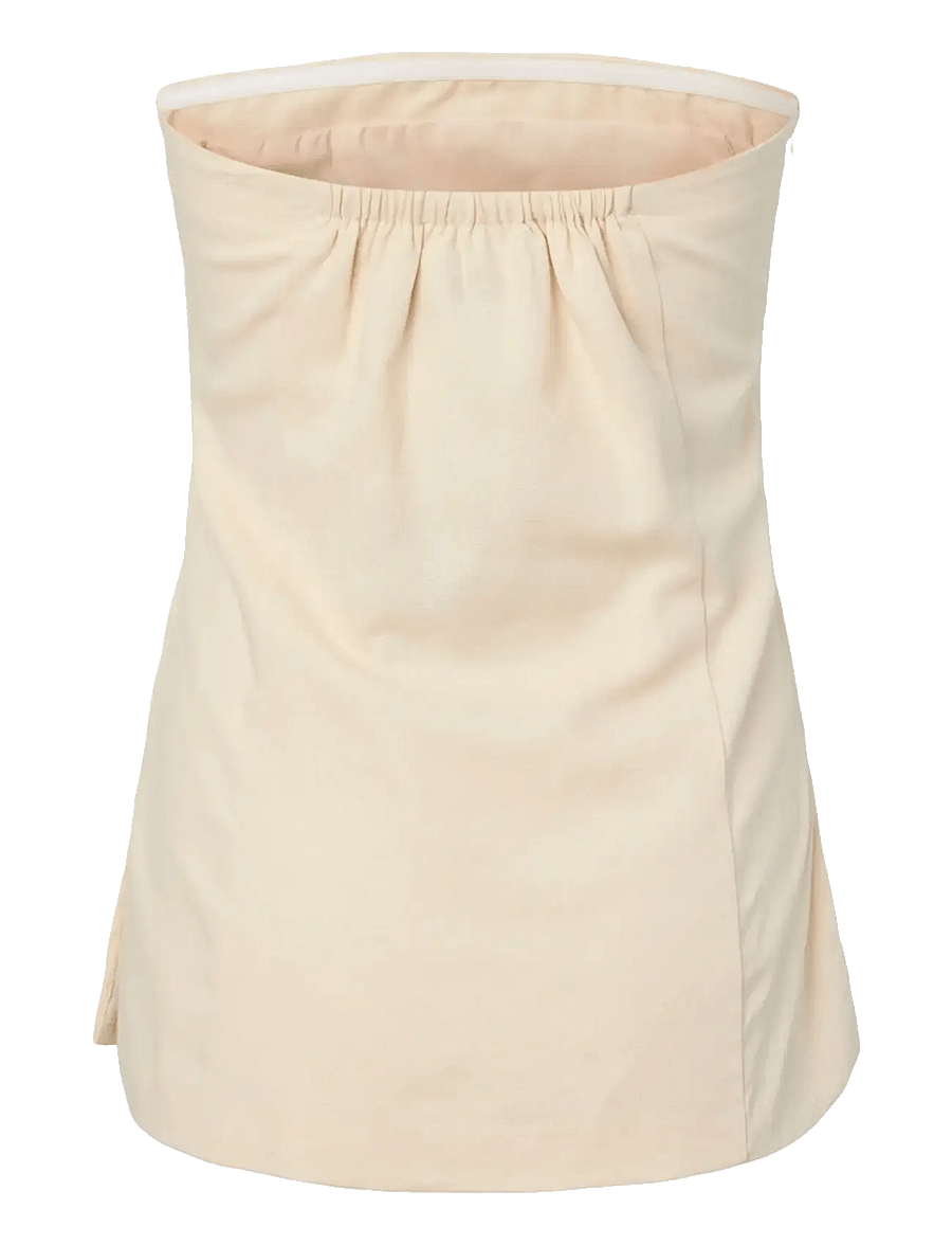 Pieces - PCMAJSE FITTED BANDEAU TOP WVN D2D PP - varrukateta topid - birch - 2