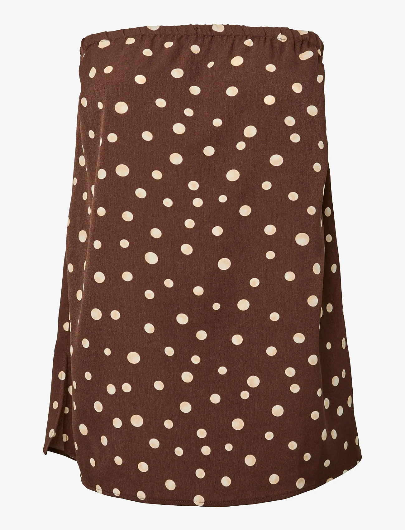 Pieces - PCMOKKA BANDEAU TOP WVN D2D PP - tanktops - coffee quartz - 0