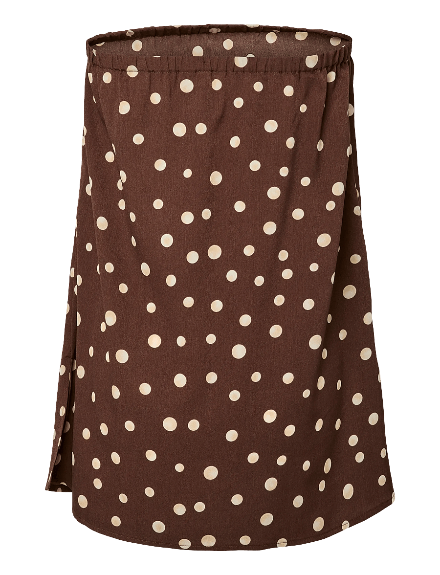 Pieces - PCMOKKA BANDEAU TOP WVN D2D PP - topi bez piedurknēm - coffee quartz - 1