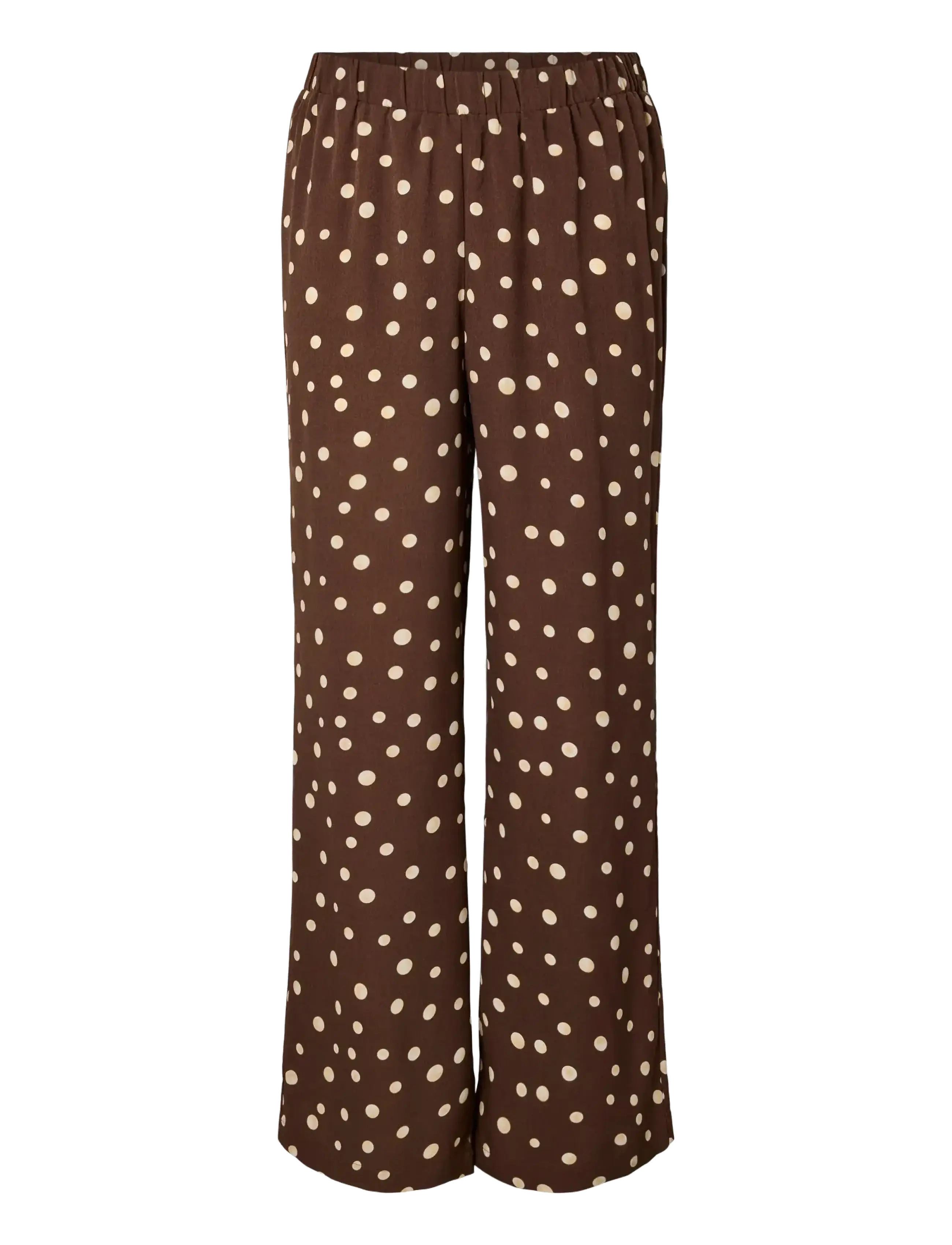 Pieces PCMOKKA MW FLARED PANTS WVN D2D PP - Lowest prices - COFFEE QUARTZ / brown