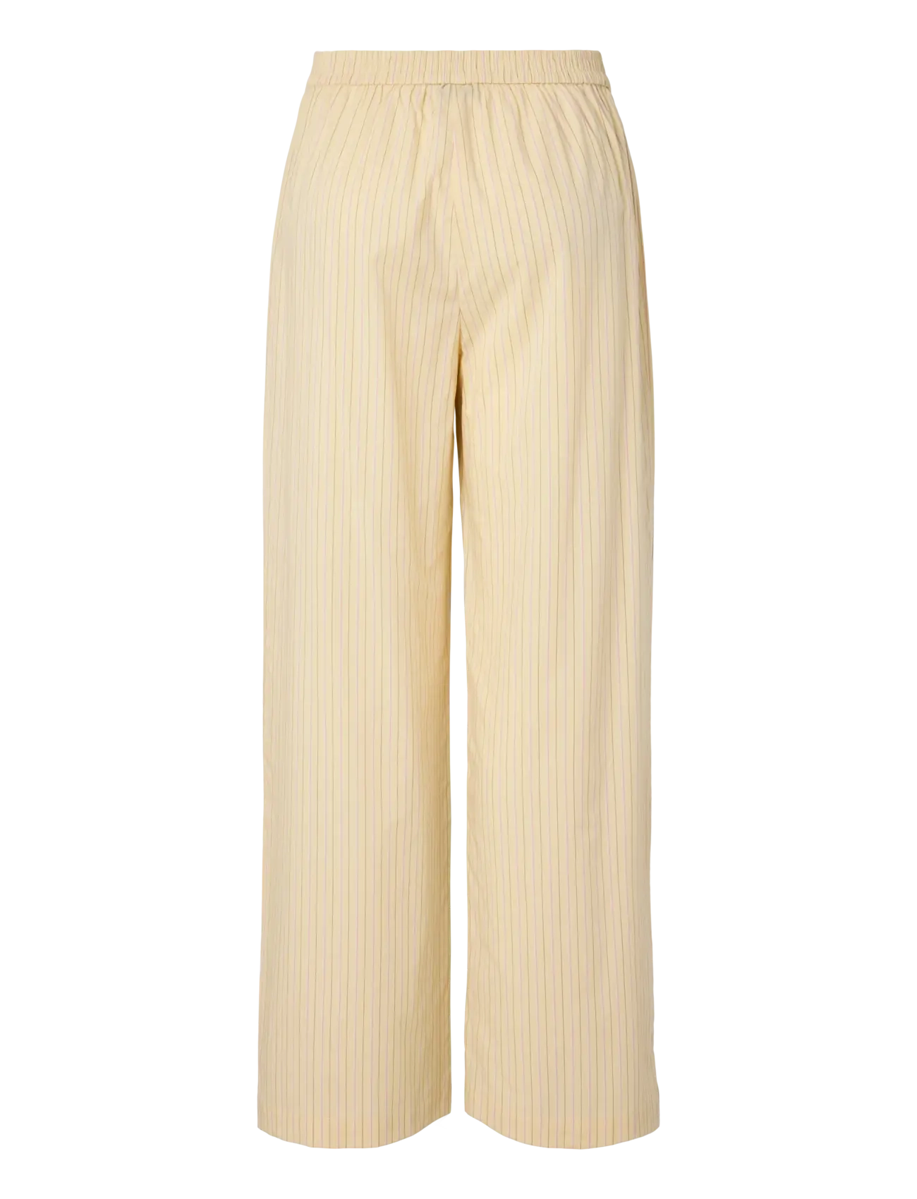 Pieces - PCAPRIL HW WIDE PANTS WVN D2D PP - spodnie szerokie - french vanilla - 2
