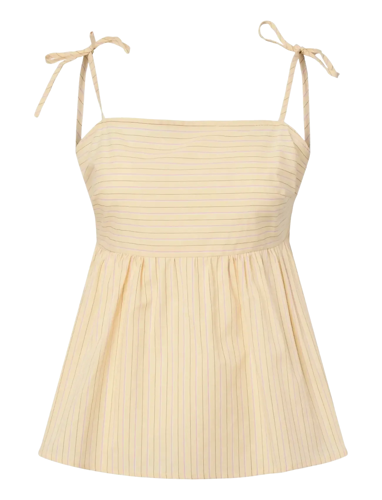 PIECES Pcapril Strap Oberteil Wvn D2D Pp Cream - M - Damen