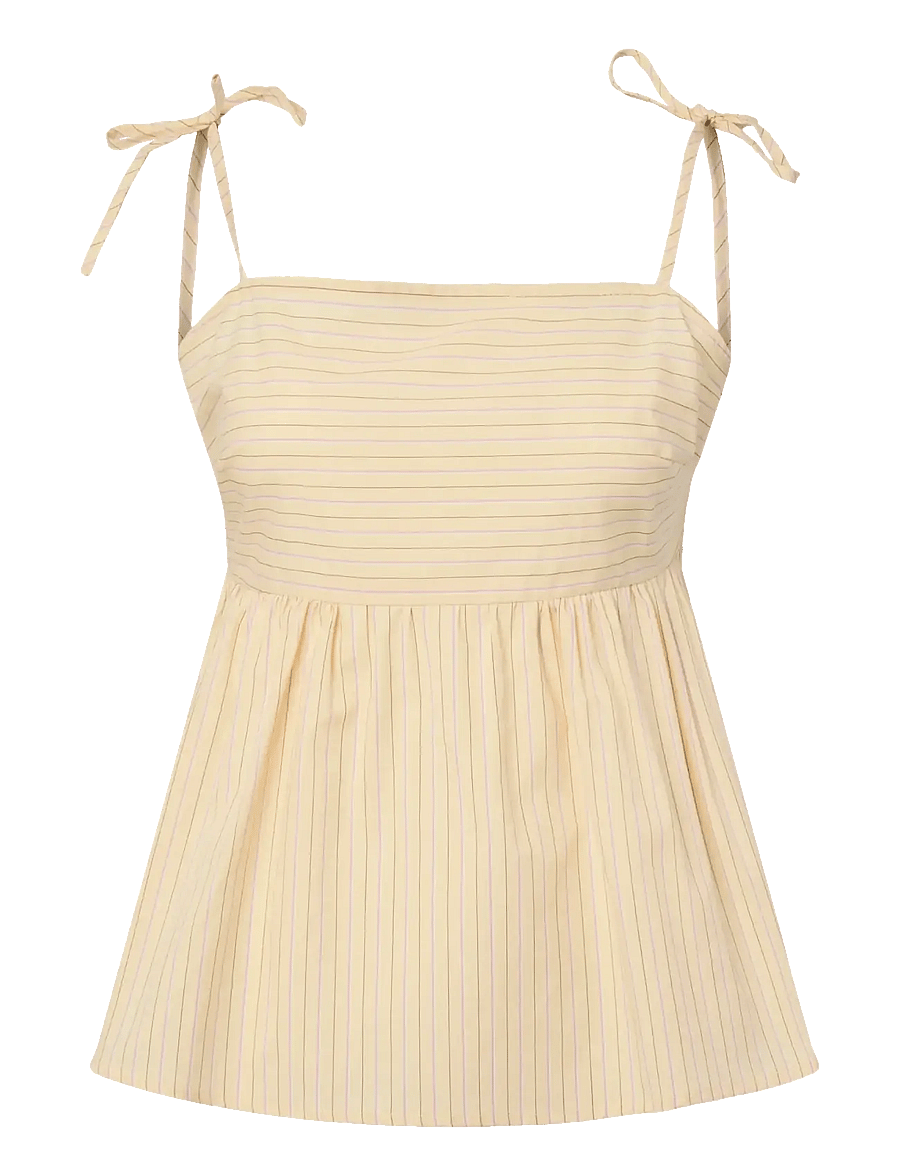 Pieces - PCAPRIL STRAP TOP WVN D2D PP - tanktops - french vanilla - 1