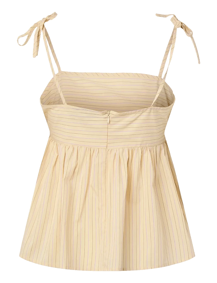 Pieces - PCAPRIL STRAP TOP WVN D2D PP - tanktops - french vanilla - 2