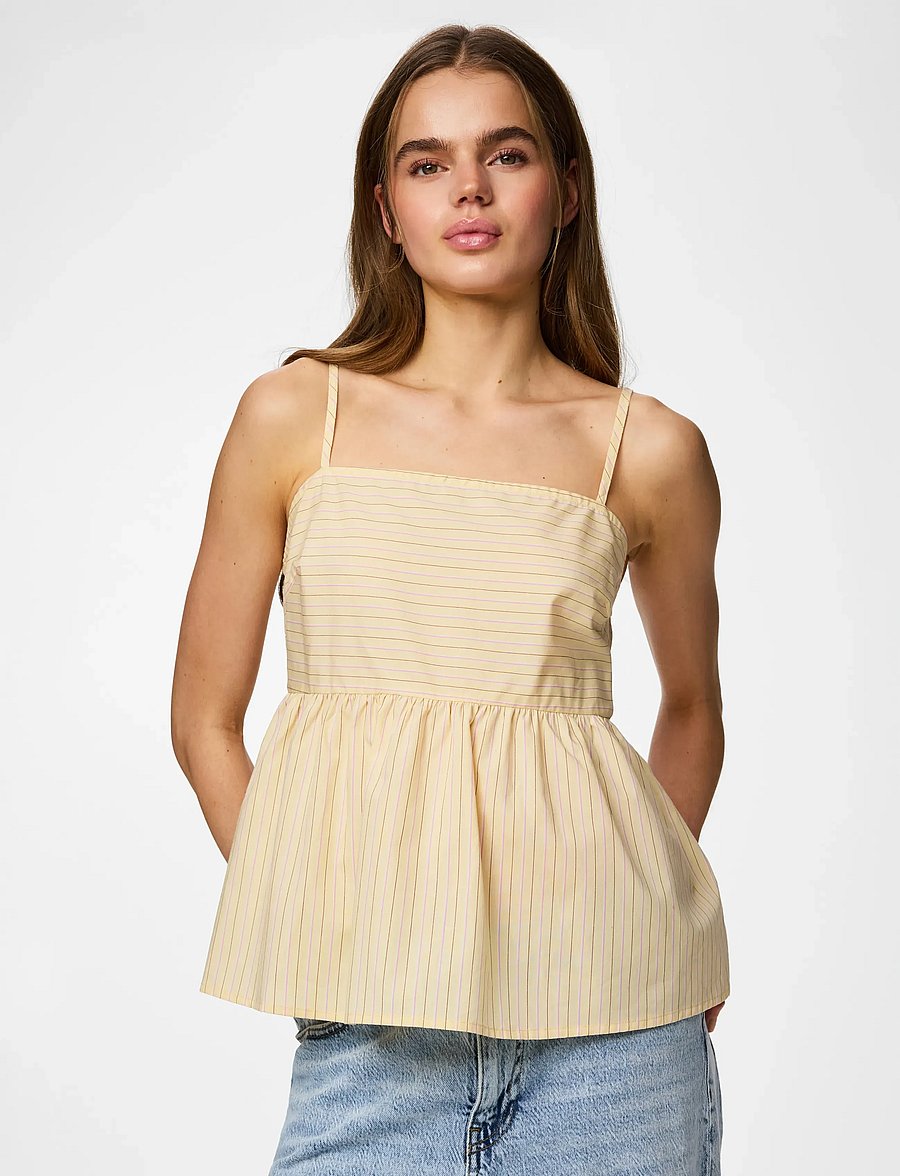 Pieces - PCAPRIL STRAP TOP WVN D2D PP - tanktops - french vanilla - 0