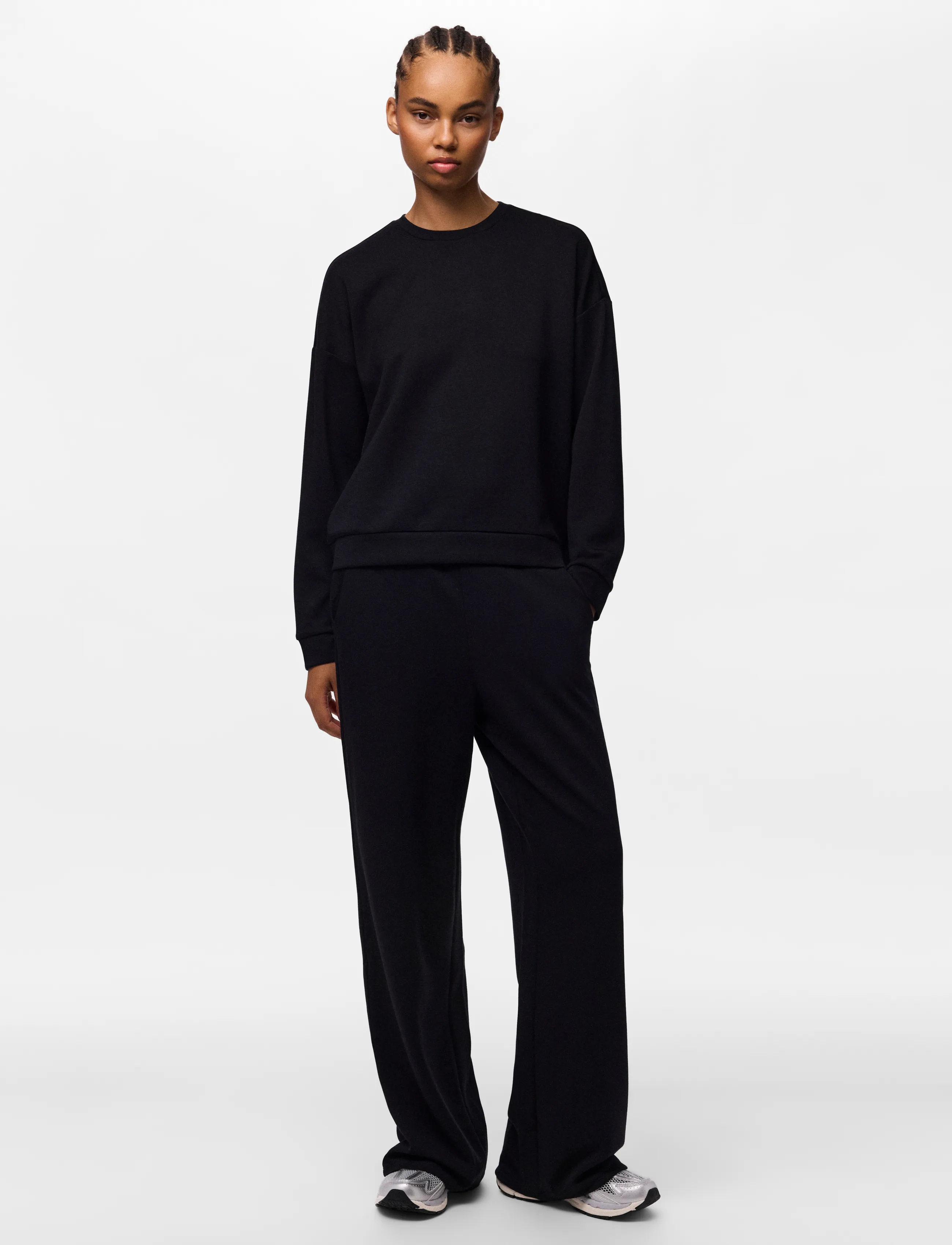 Pieces - PCMICHELLE SCUBA HW PANTS SWT NOOS BC - igapäevane stiil - black - 5
