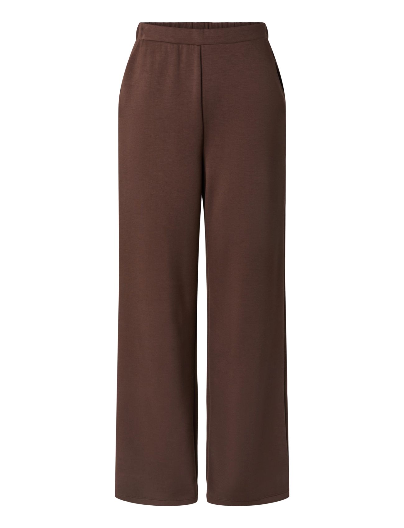 Pieces - PCMICHELLE SCUBA HW PANTS SWT NOOS BC - igapäevane stiil - hot fudge - 1