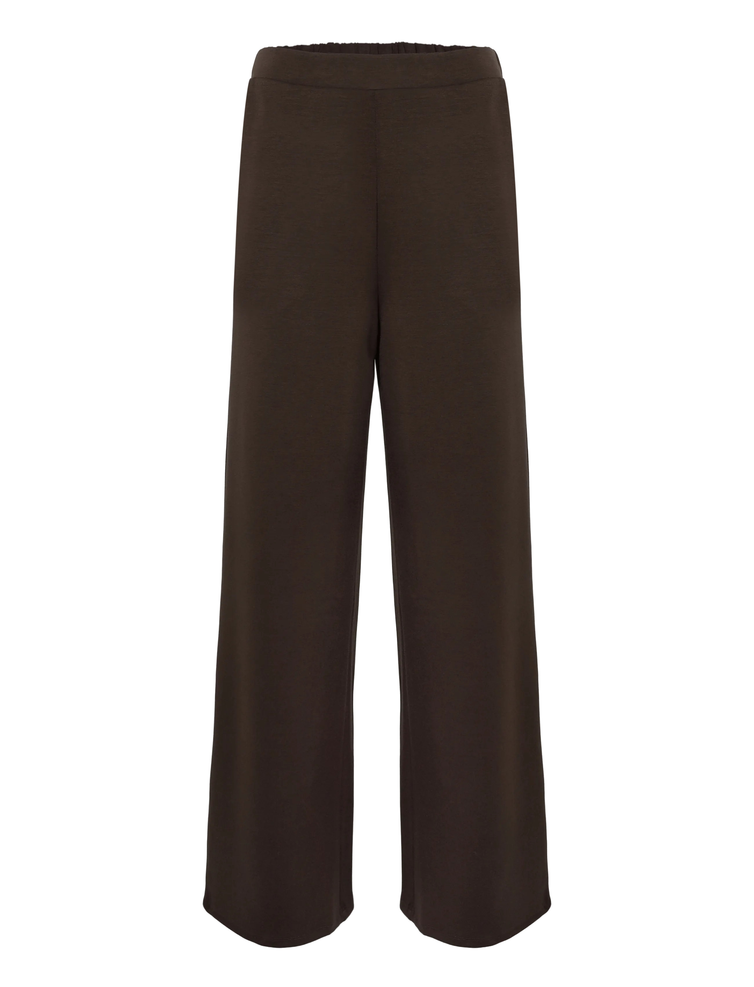 Pieces - PCMICHELLE SCUBA HW PANTS SWT NOOS BC - alltags-style - hot fudge - 1
