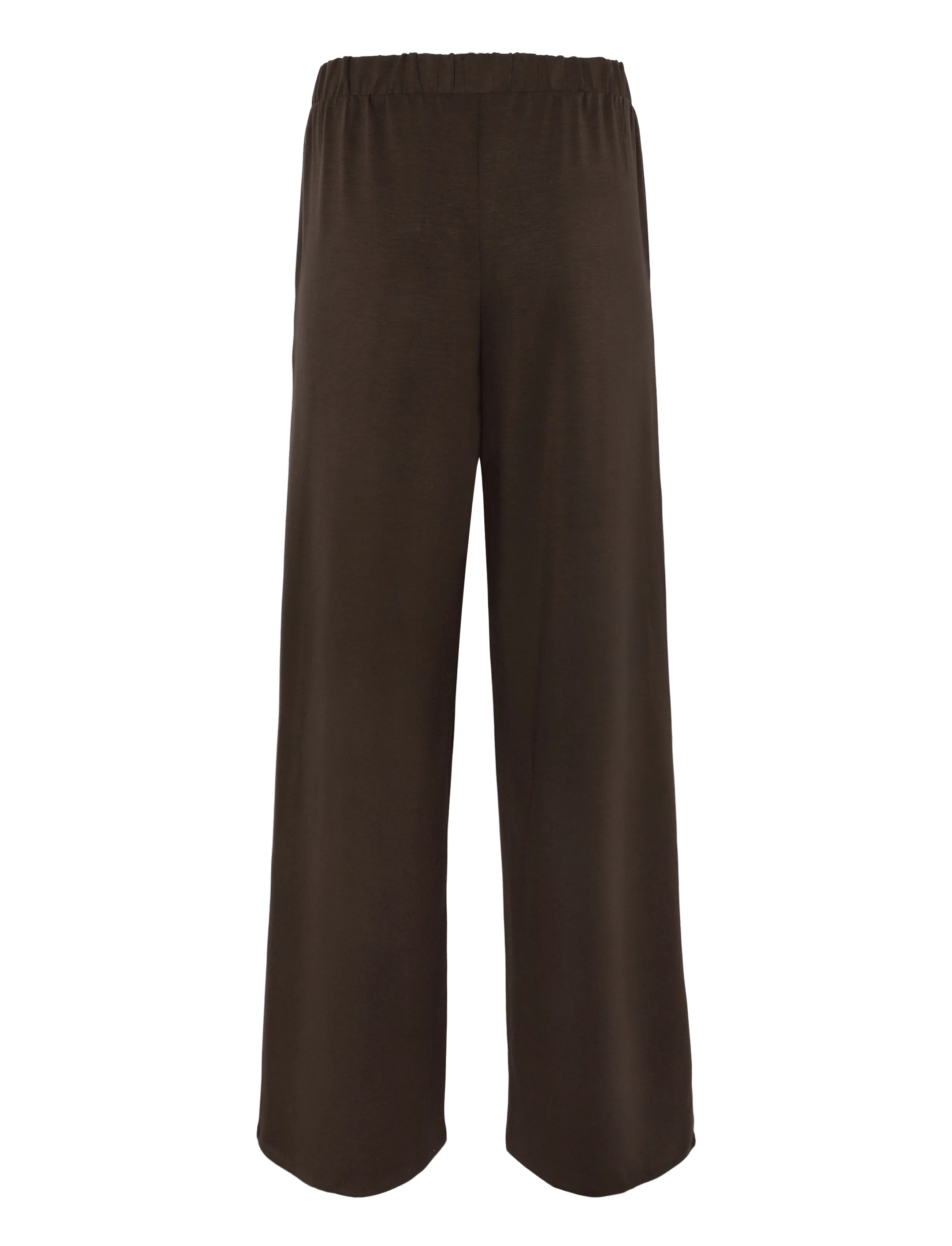 Pieces - PCMICHELLE SCUBA HW PANTS SWT NOOS BC - alltags-style - hot fudge - 2