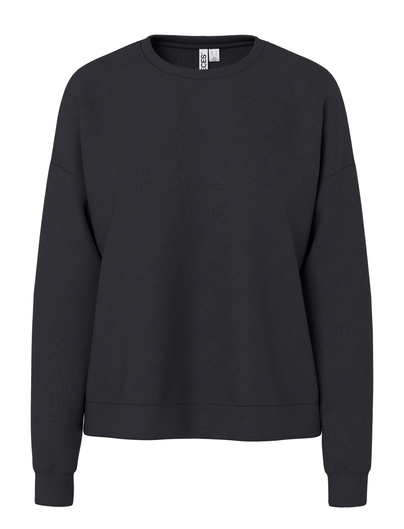 Pieces PCMICHELLE SCUBA LS TOP SWT NOOS BC - Dressipluusid - BLACK / black