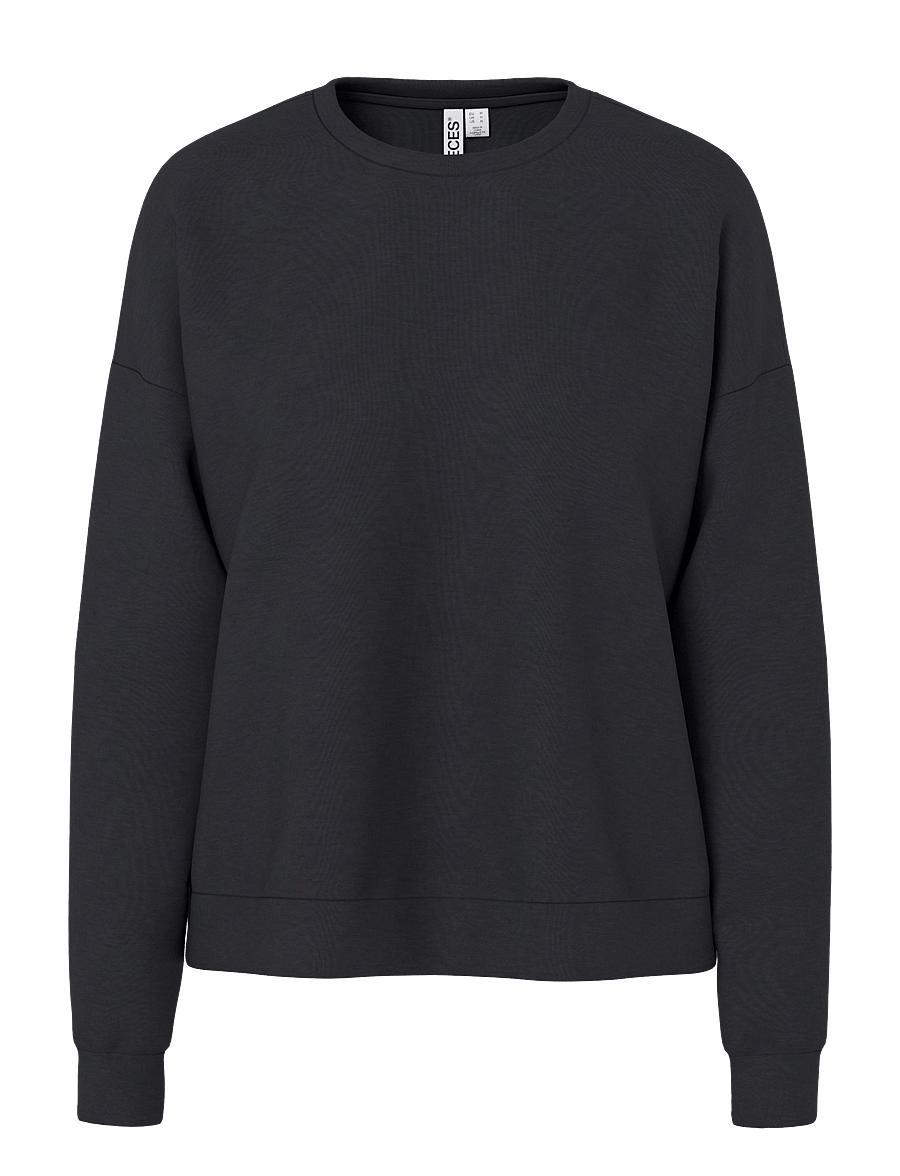 Pieces - PCMICHELLE SCUBA LS TOP SWT NOOS BC - black - 0