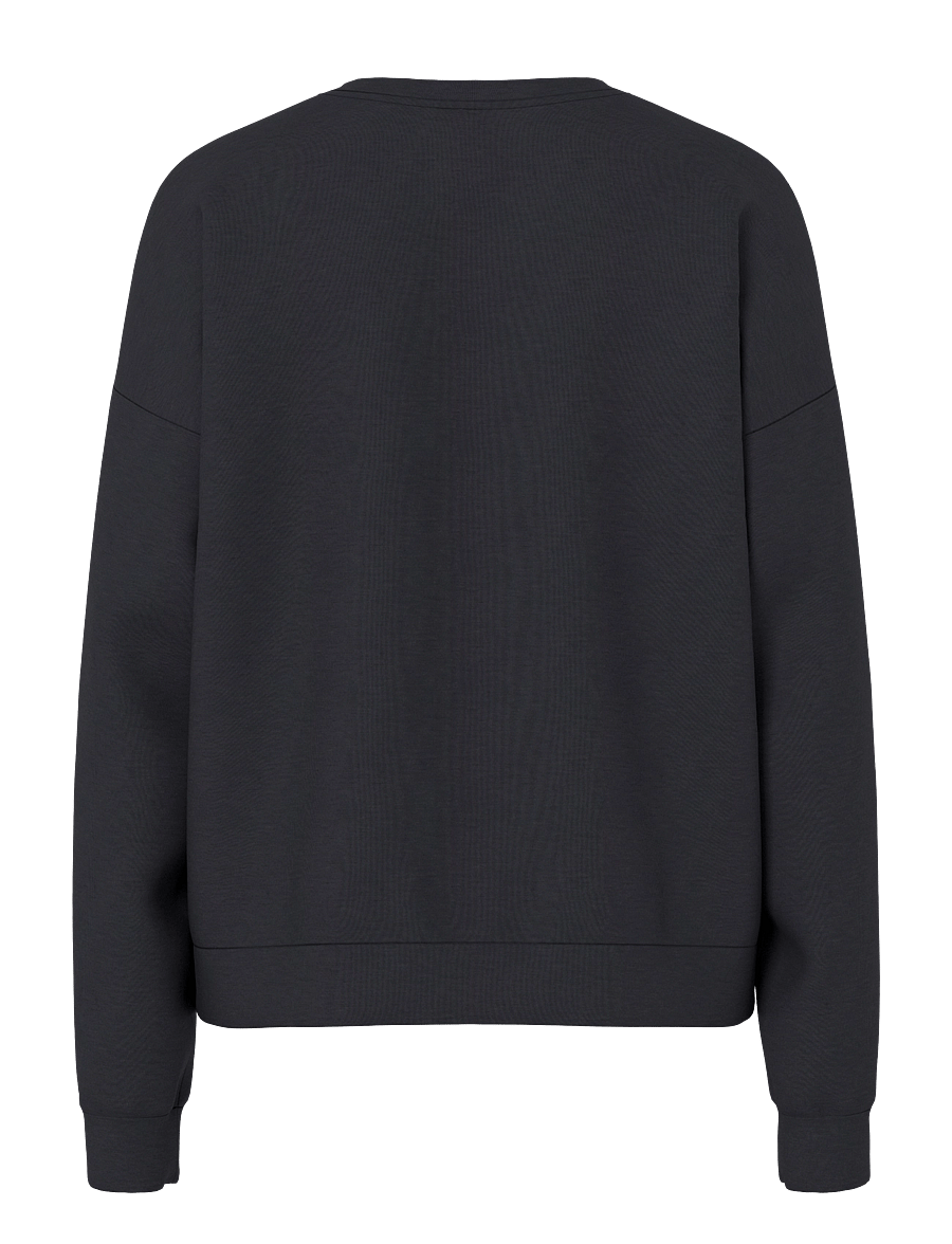 Pieces - PCMICHELLE SCUBA LS TOP SWT NOOS BC - black - 1