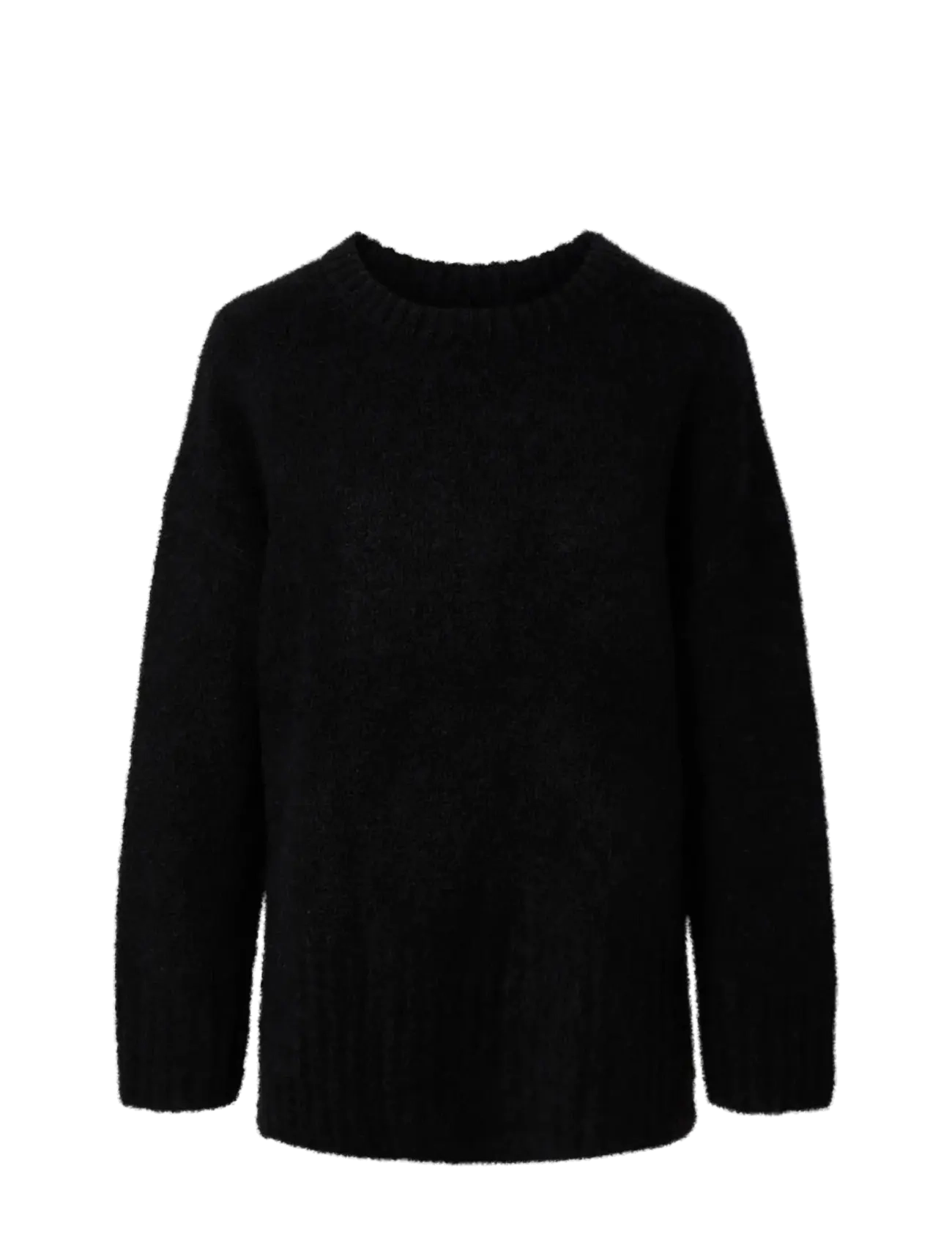 Pieces PCTINA LS O-NECK KNIT NOOS - Clothing - BLACK / black
