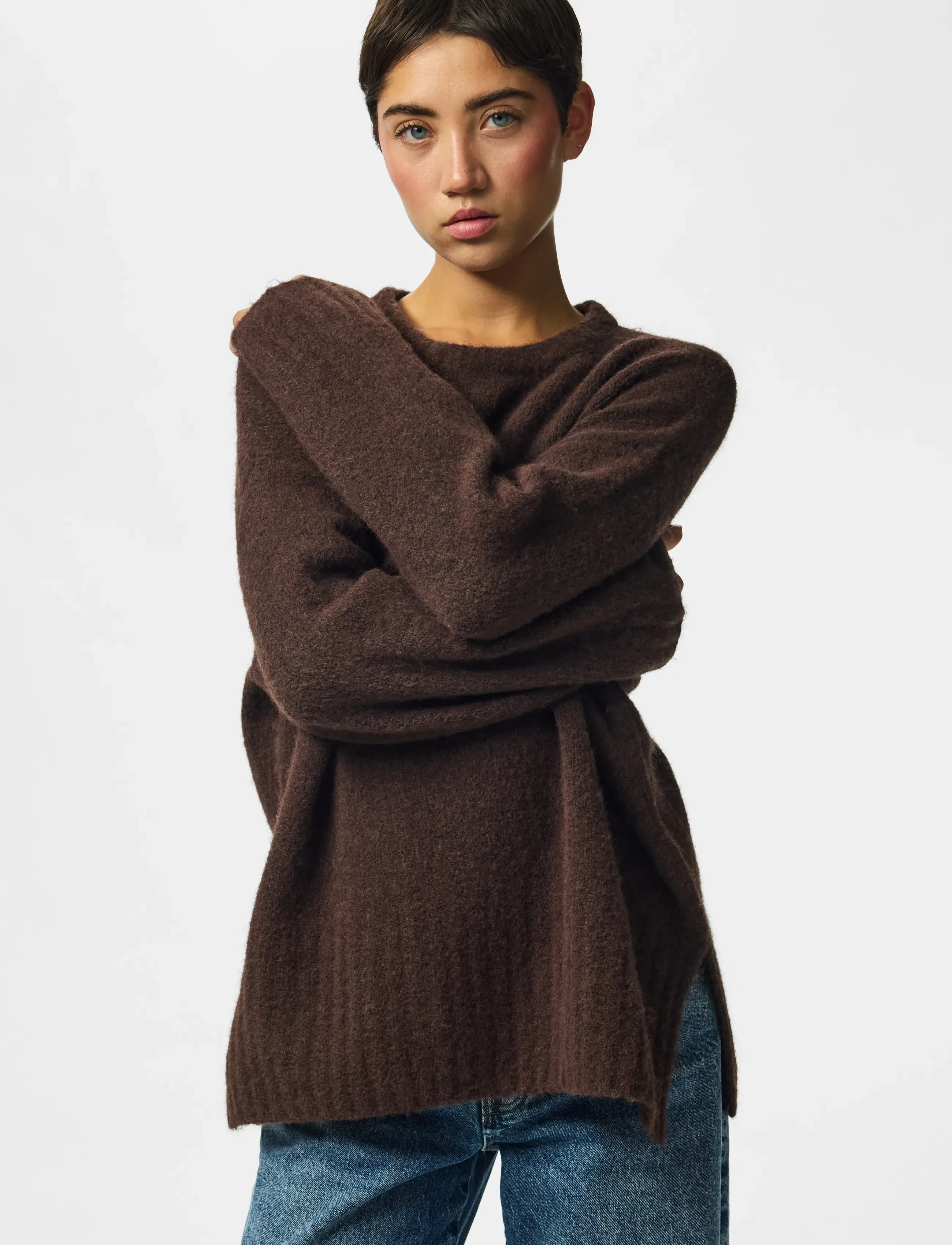 PIECES Pctina Ls O-Neck Knit Noos stickade tröjor dam – bild 5