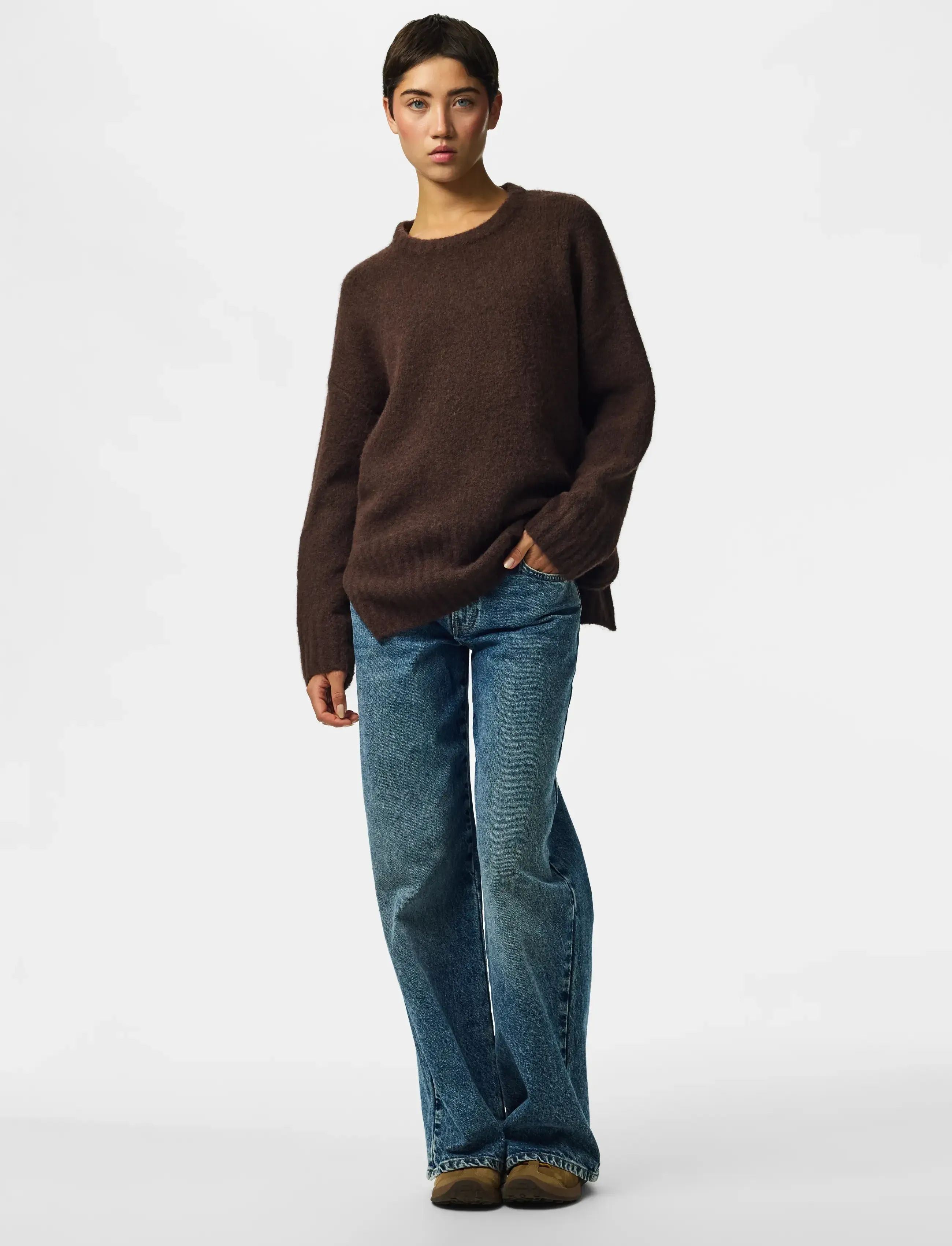 PIECES Pctina Ls O-Neck Knit Noos stickade tröjor dam – bild 6