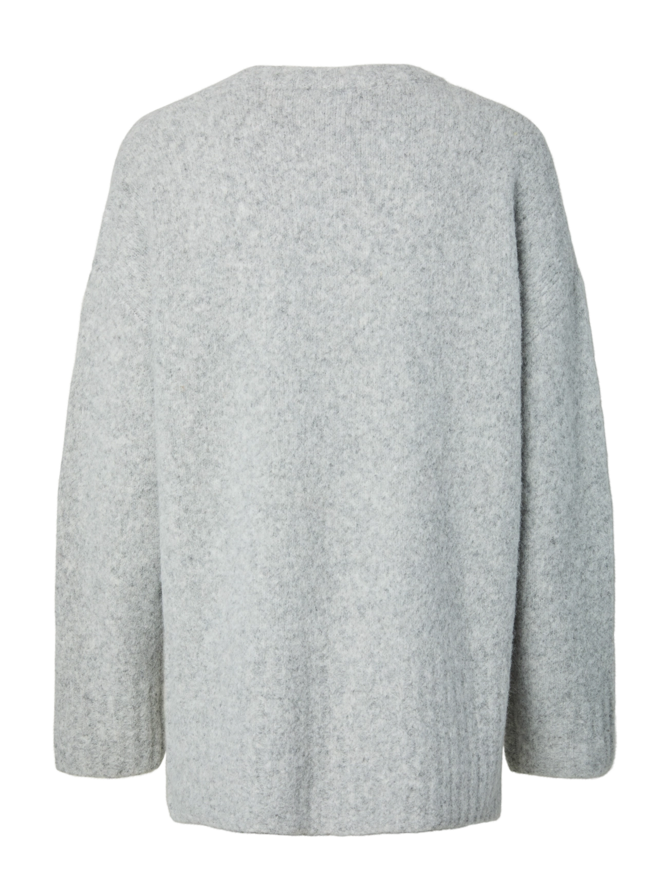 Pieces - PCTINA LS O-NECK KNIT NOOS - pullover - light grey melange - 2