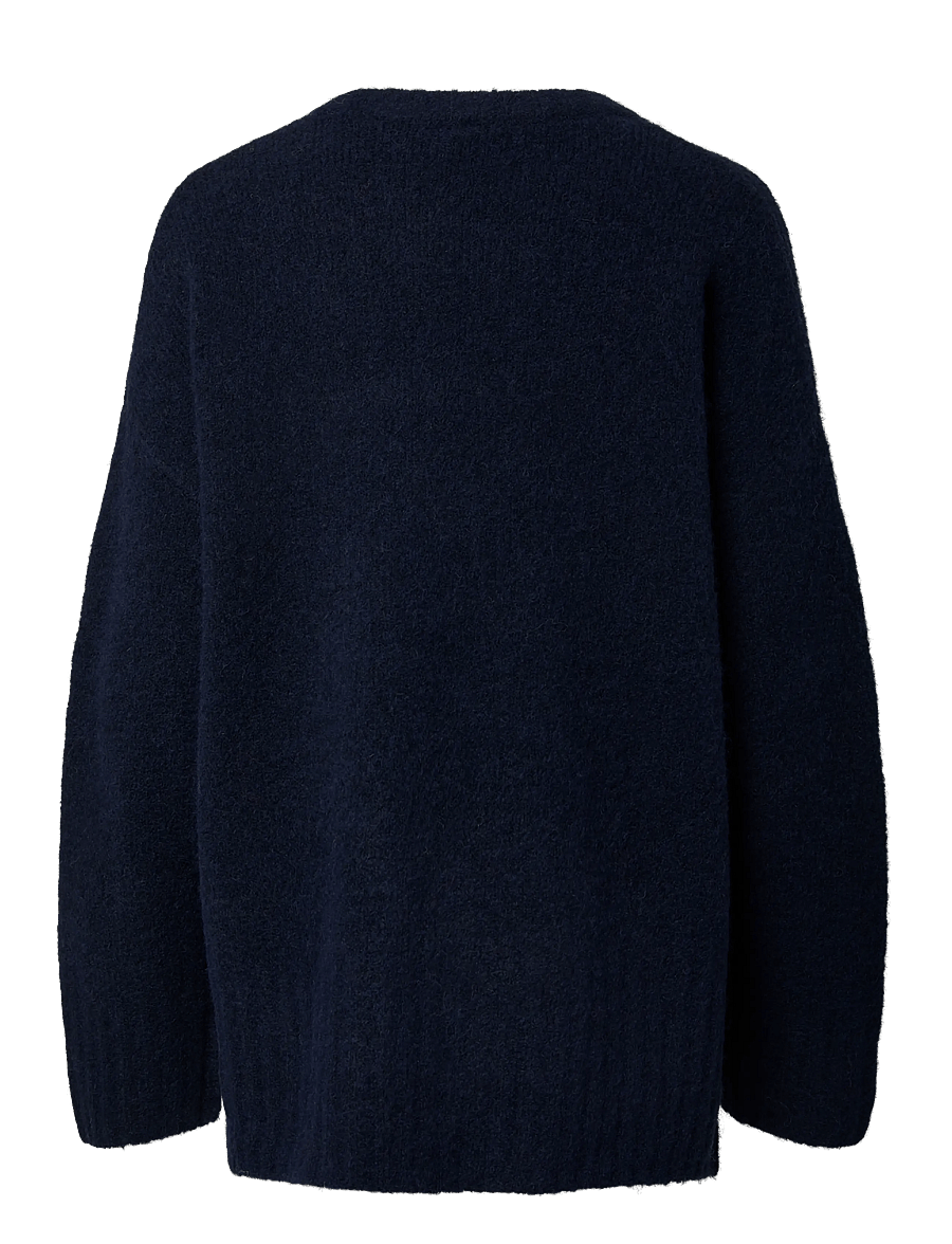 Pieces - PCTINA LS O-NECK KNIT NOOS - striktrøjer - maritime blue - 2