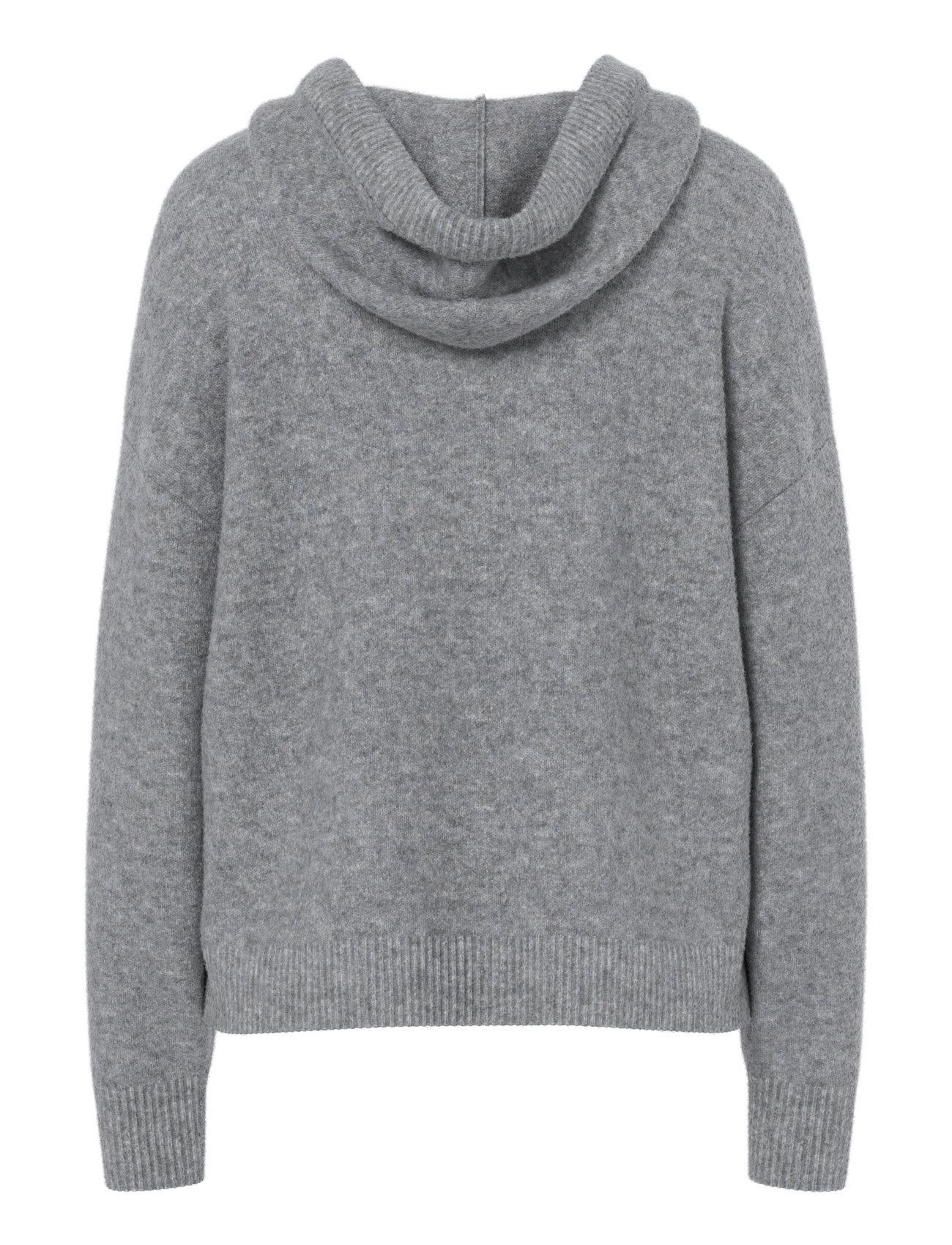 Pieces - PCMALOU LS KNIT HOODIE NOOS BC - medium grey melange - 2