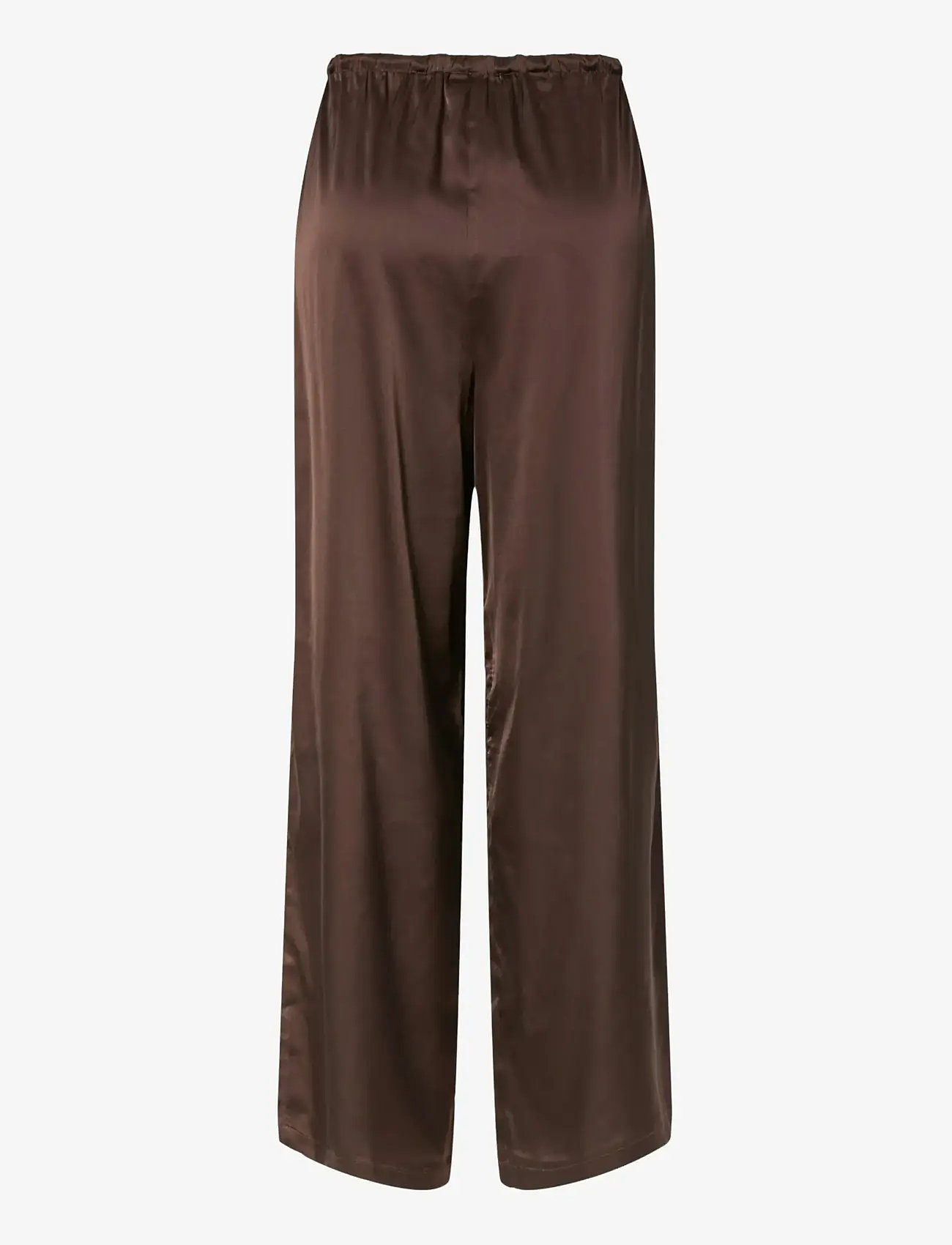 Pieces - PCNANINA MW STRAIGHT PANTS WVN D2D/ - hot fudge - 1