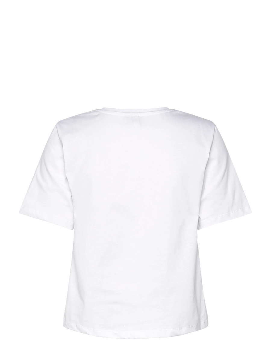 Pieces - PCFENJA SS TIE DETAIL T-SHIRT JSR D2D PP - t-shirts - bright white - 2