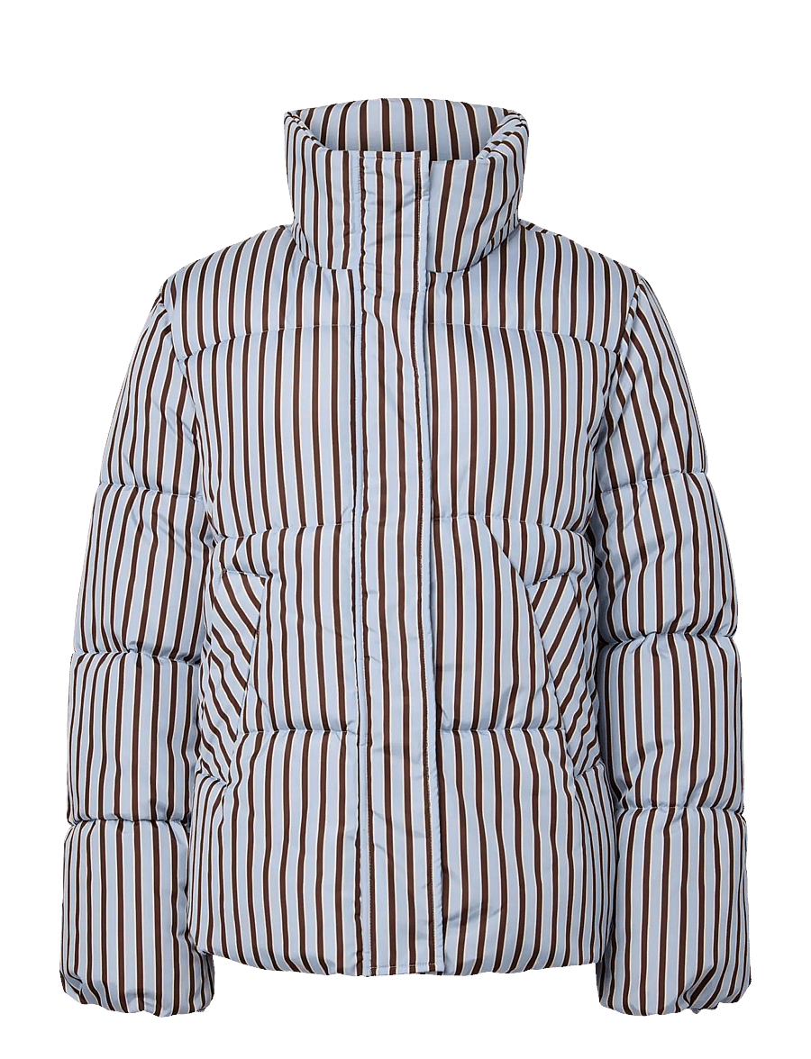 Pieces - PCASTA AOP PUFFER JACKET BC - winter jacket - chicory coffee - 0