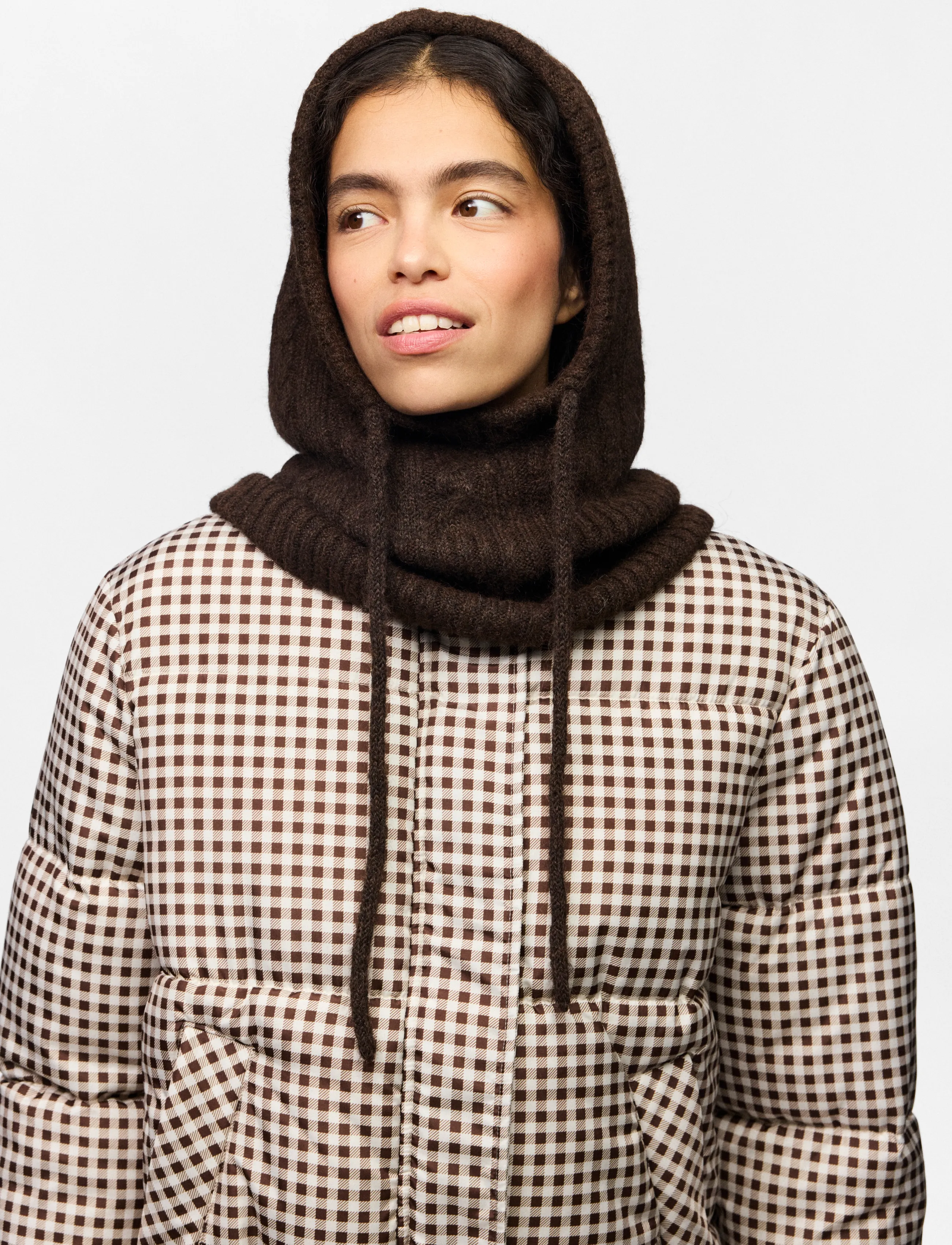 Pieces - PCNAMBI CABLE BALACLAVA NOOS BC - hot fudge - 3