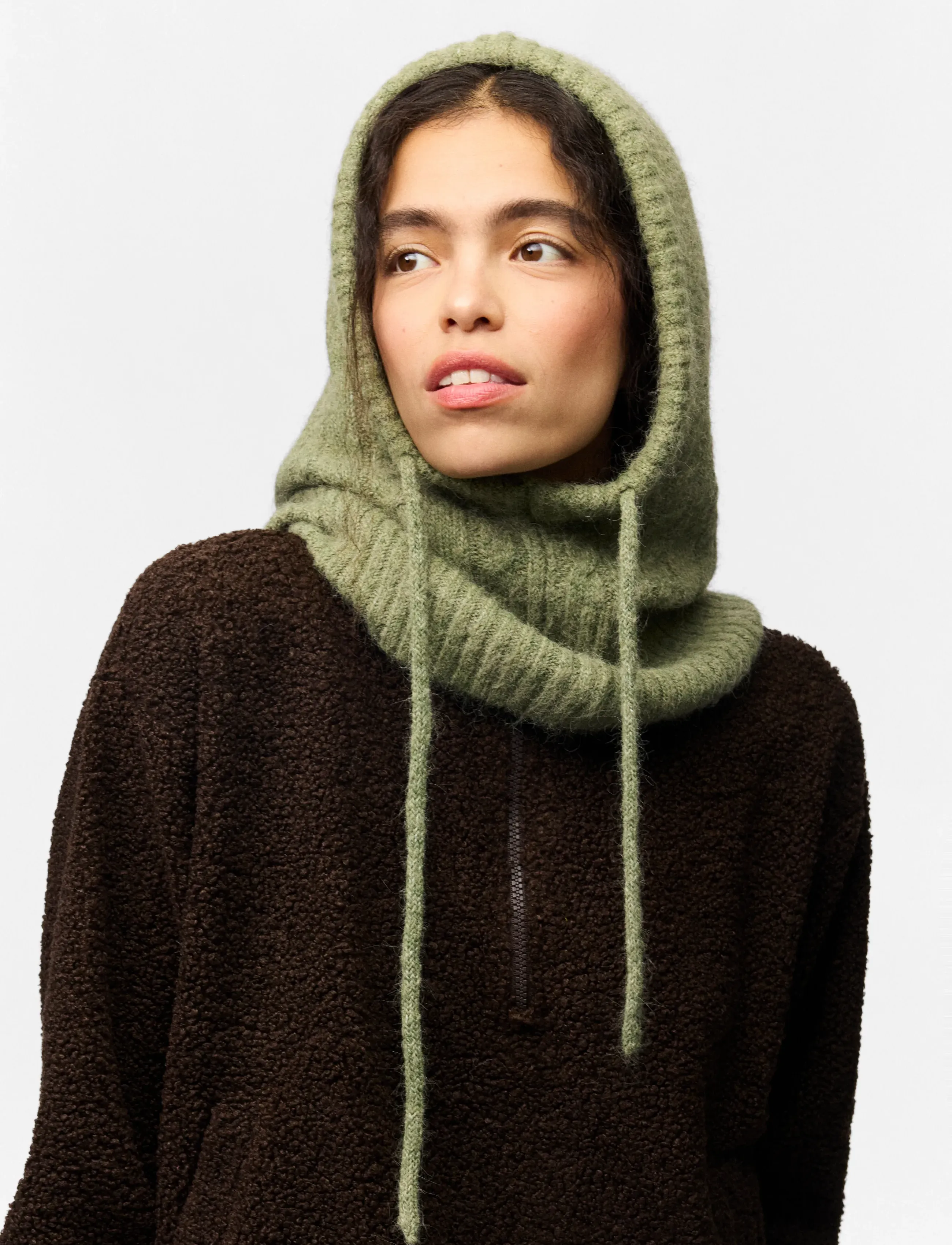 Pieces - PCNAMBI CABLE BALACLAVA NOOS BC - balaclava - kalamata - 0